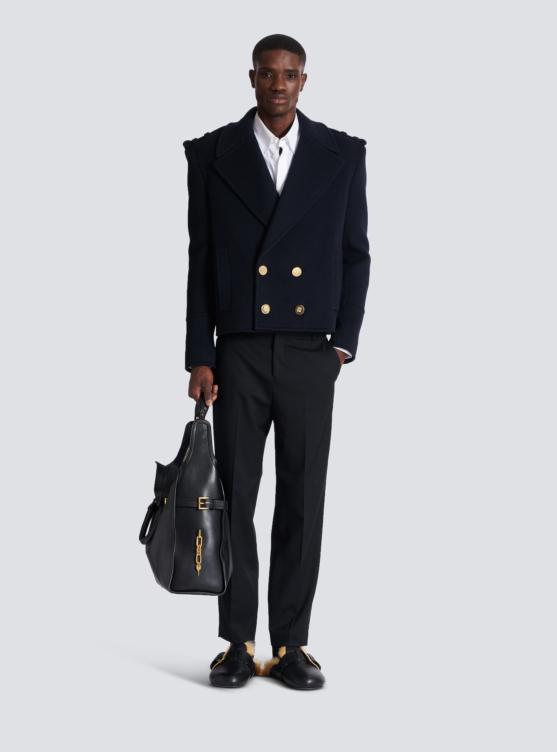 Kurzer Caban aus Wolle