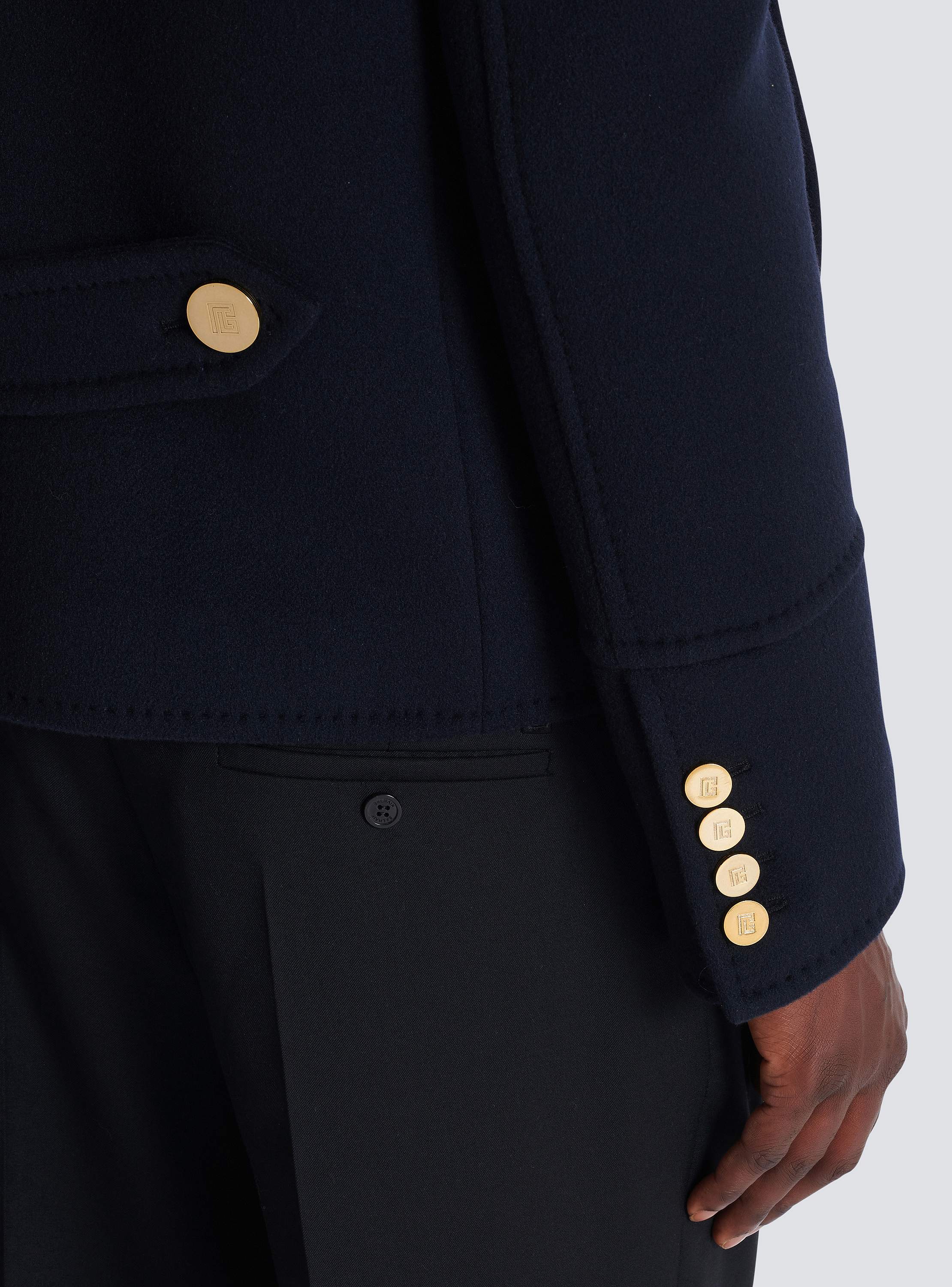 Kurzer Caban aus Wolle