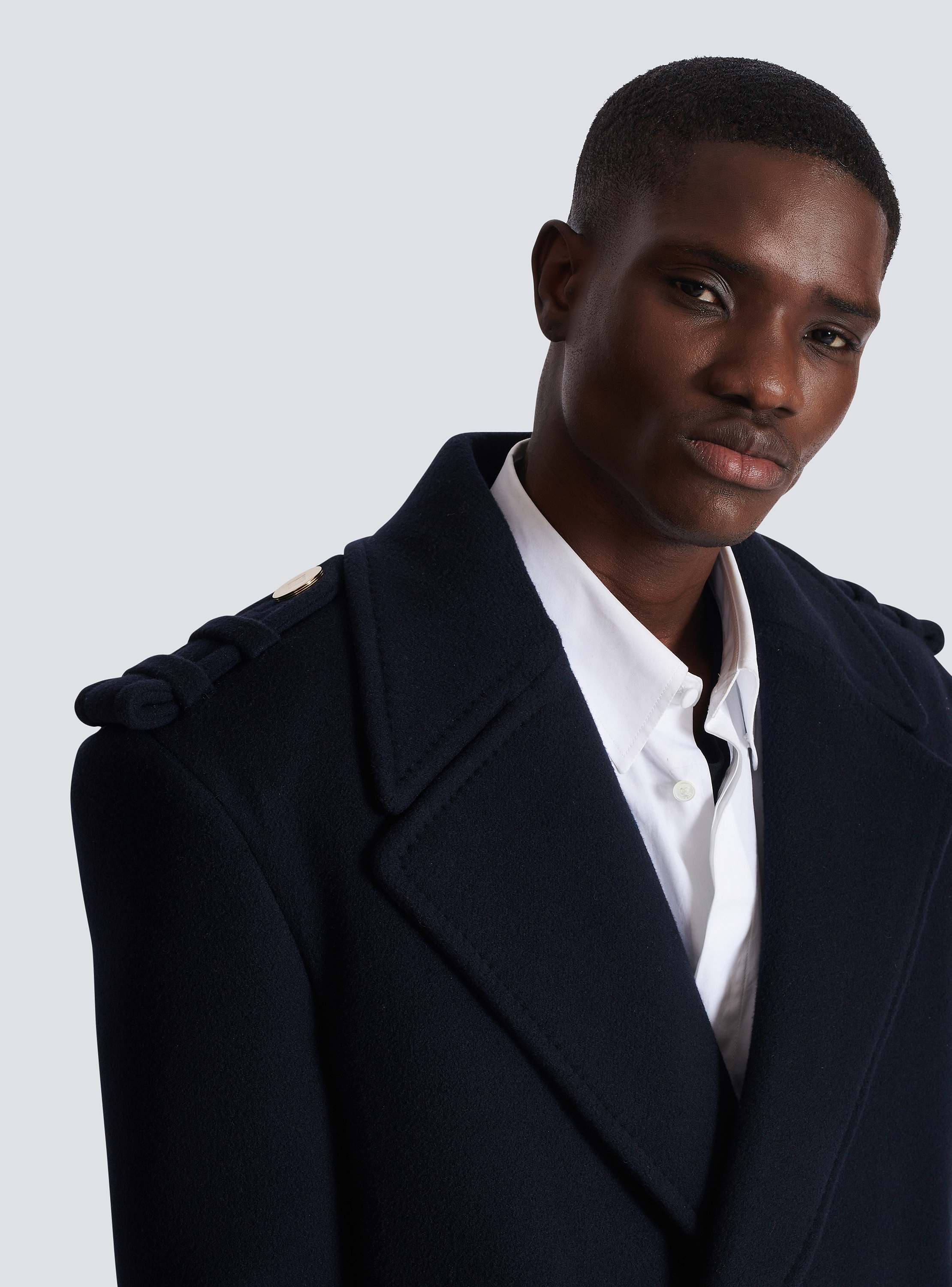 Kurzer Caban aus Wolle