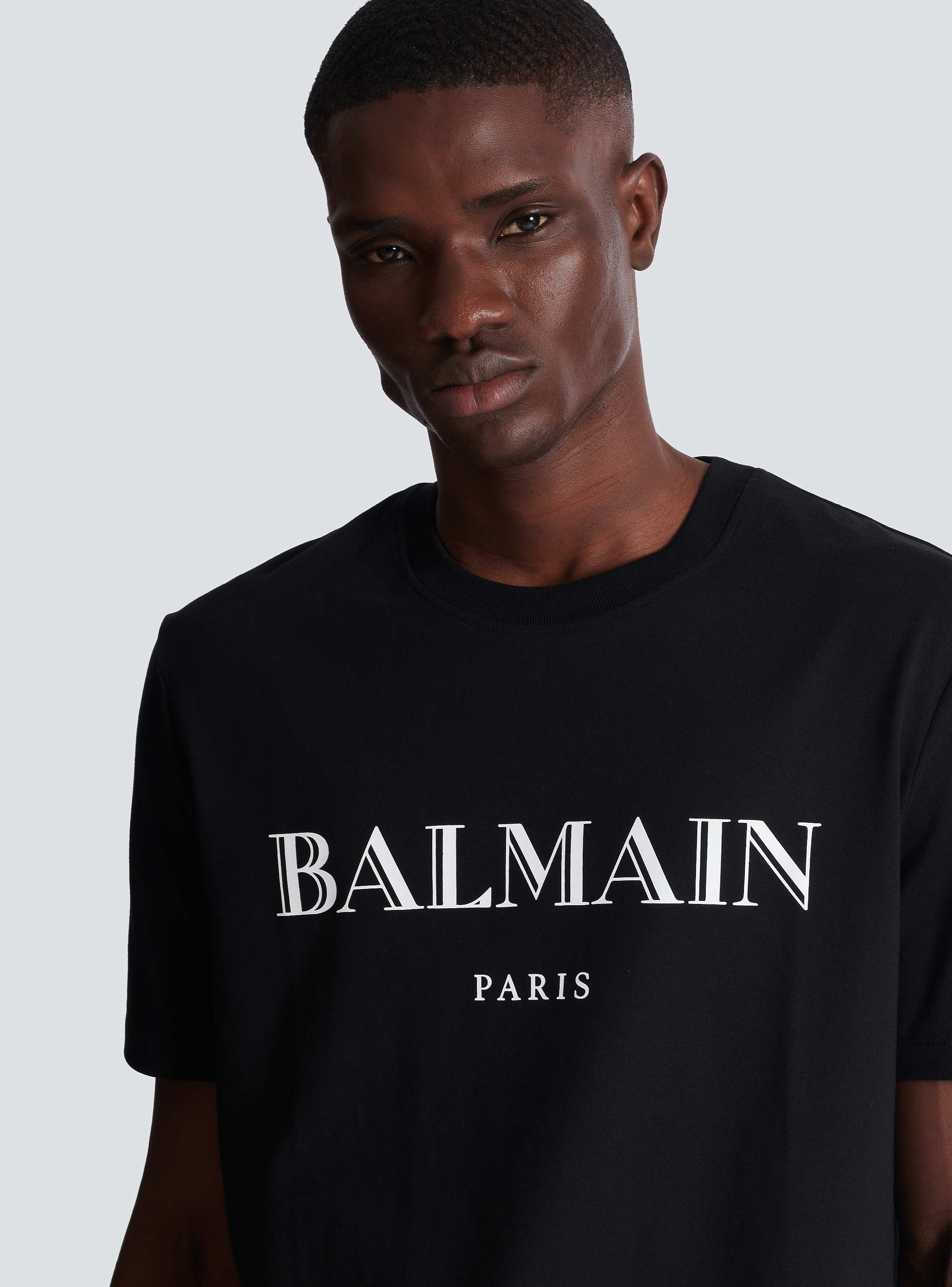 BALMAIN Tシャツ Balmain Main Lab Holographic Crewneck T-Shirt | Saks Fifth
