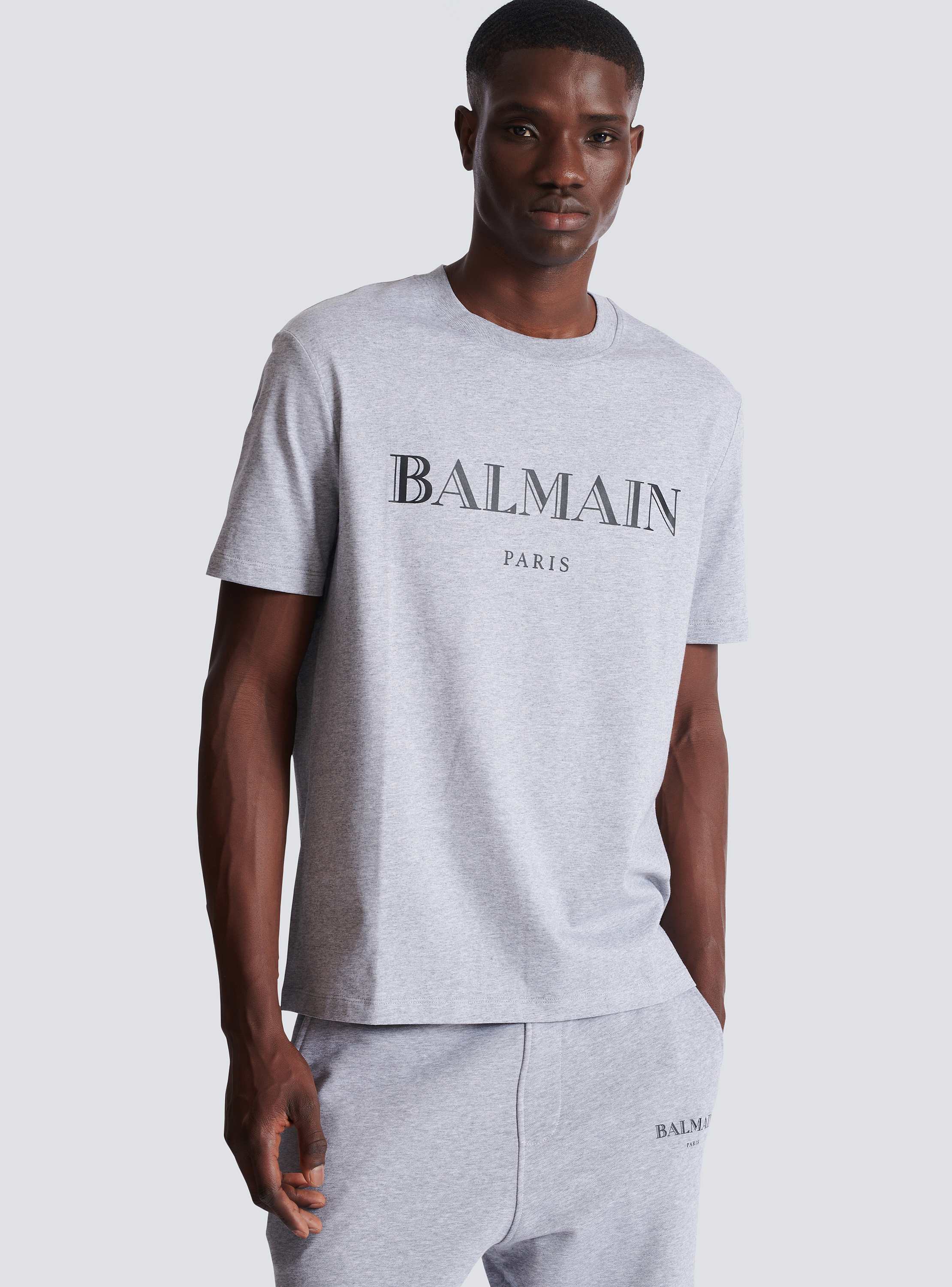 T-shirt with Balmain print
