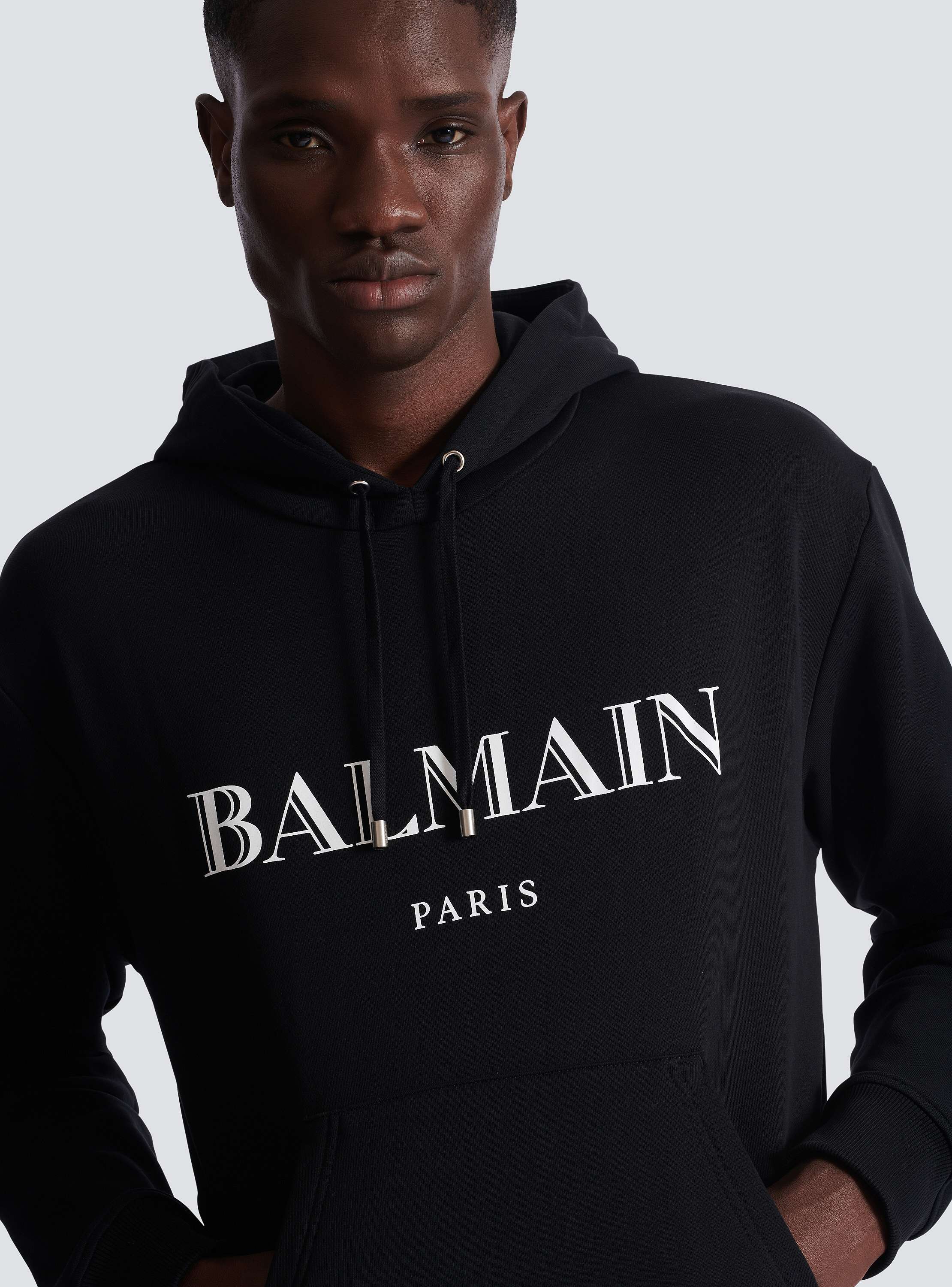 スウェット・トレーナー Balmain AH1JT047GC61 DESERT BALMAIN PRINTED Hoodie Balmain printed hoodie - Men | BALMAIN