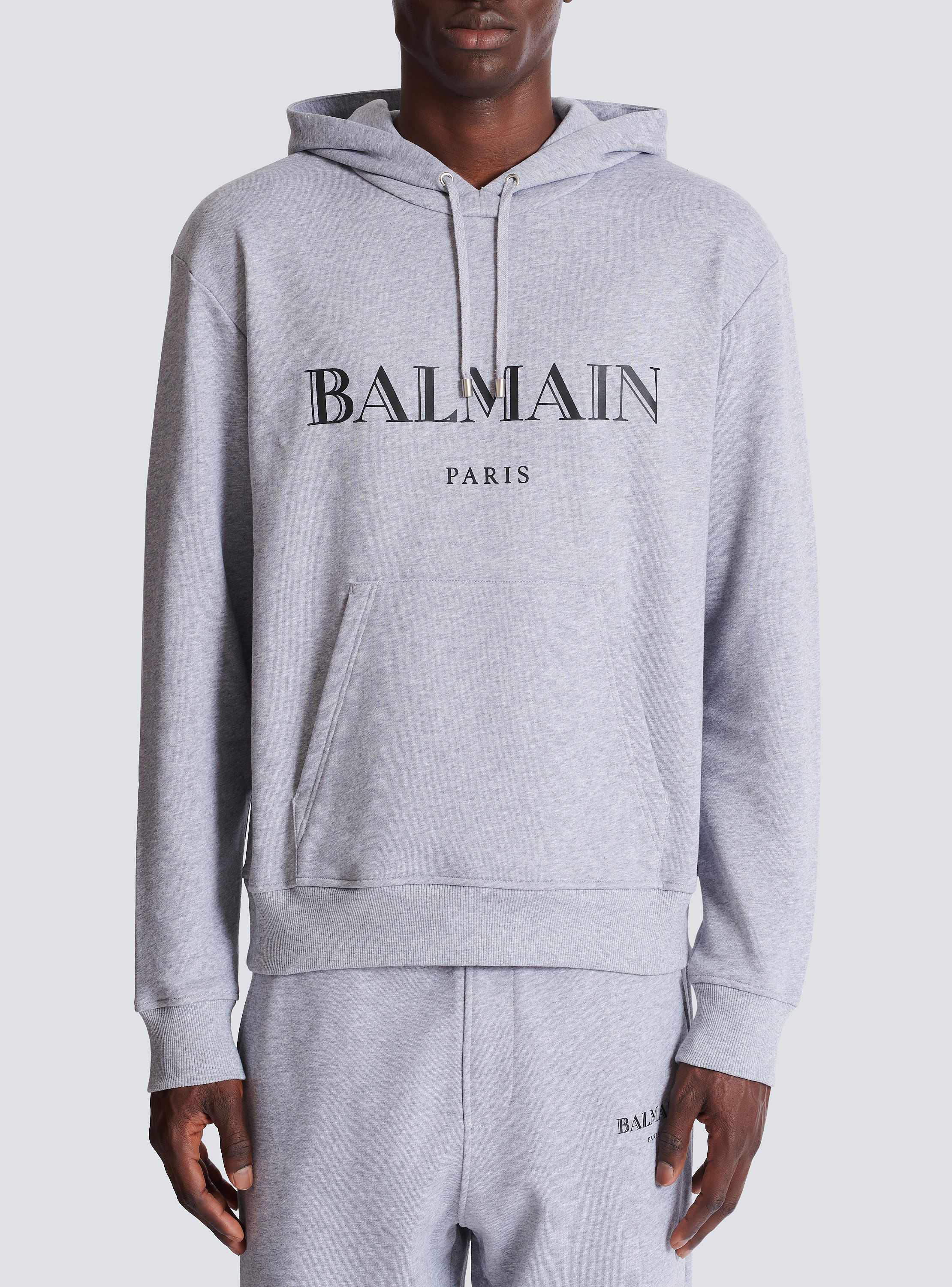 Balmain printed hoodie