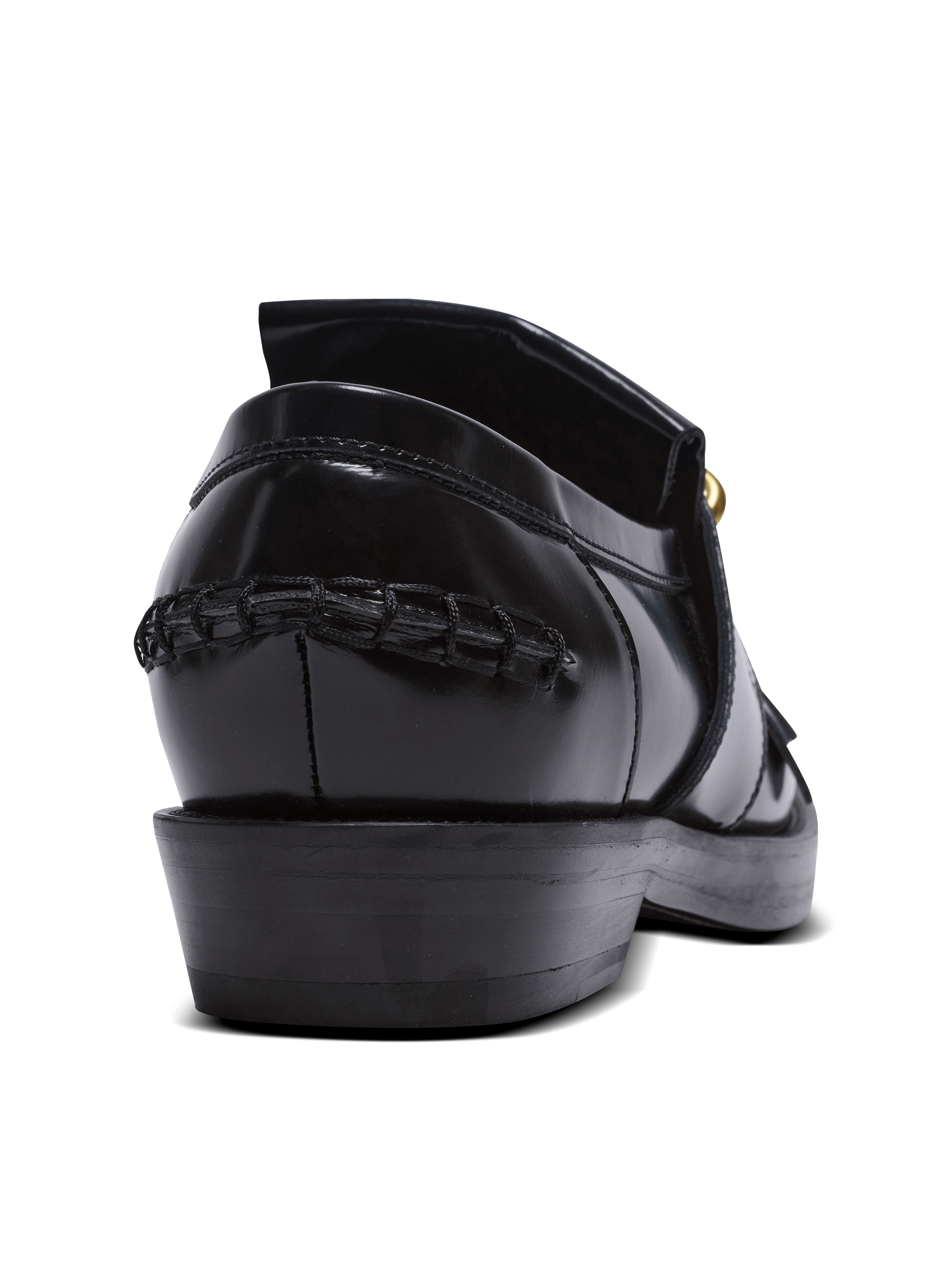 Sync glazed leather loafers