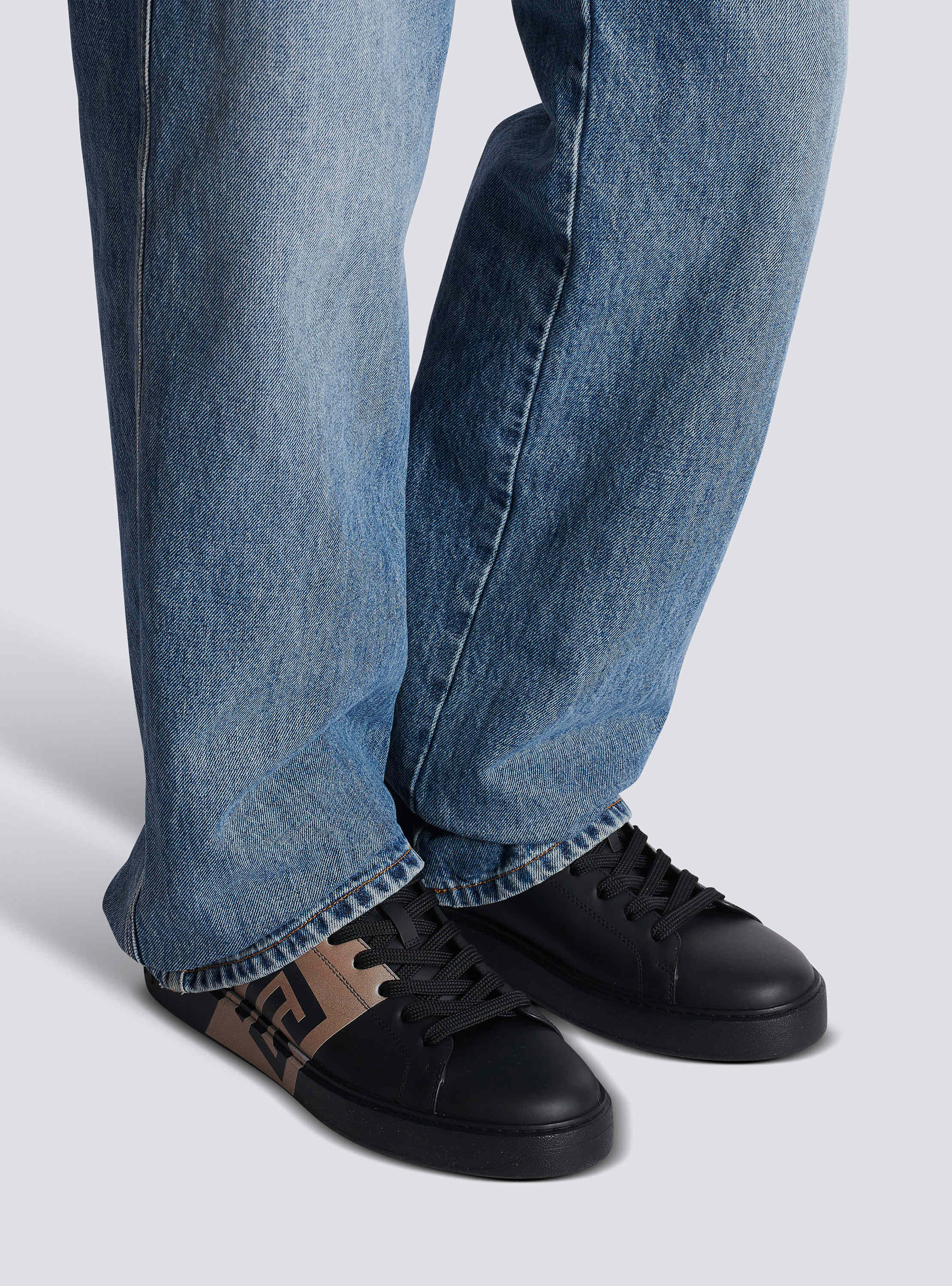 B-Court trainers in calfskin - Men | BALMAIN