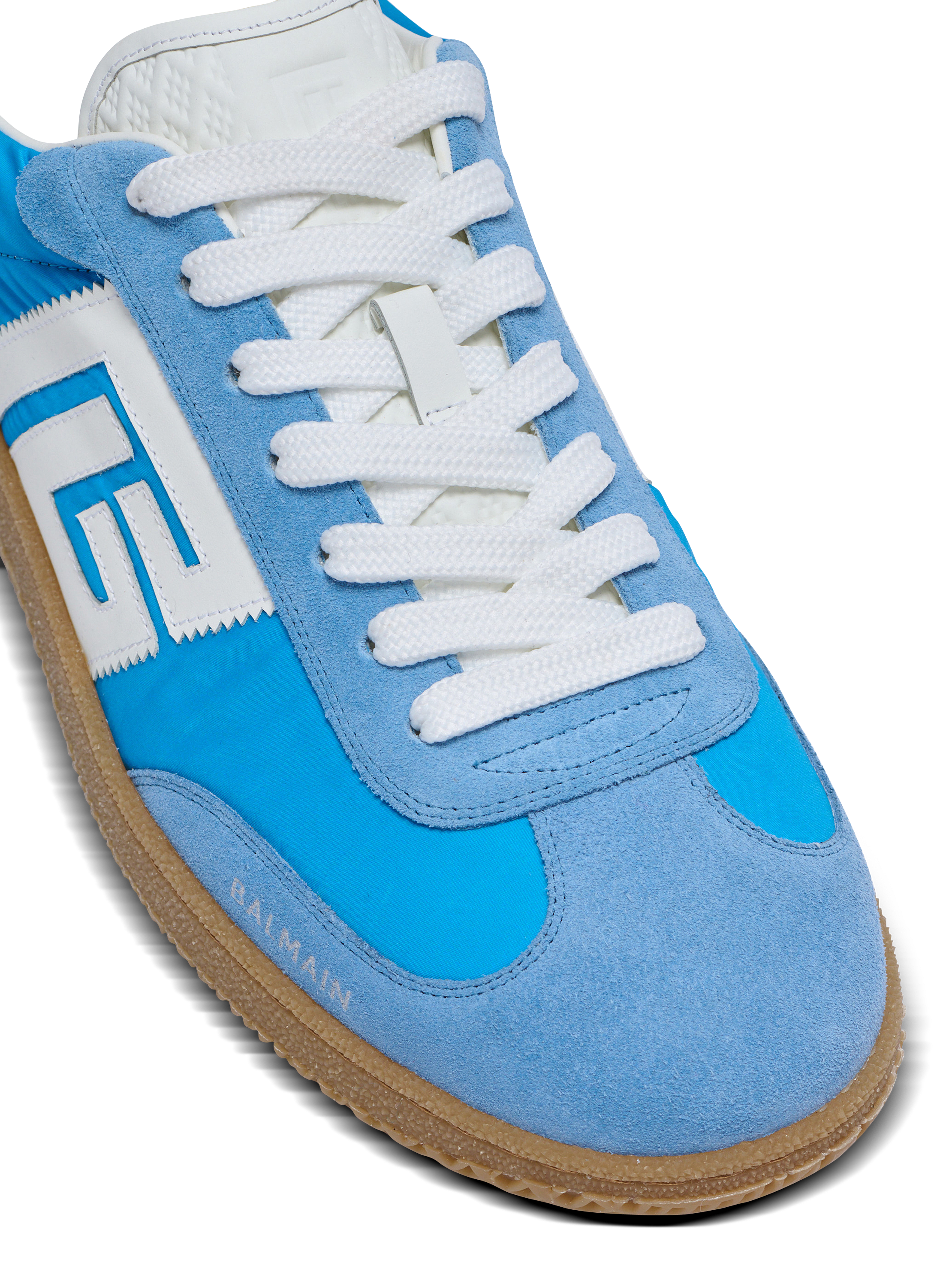 Balmain Swan trainers in leather, suede and nylon