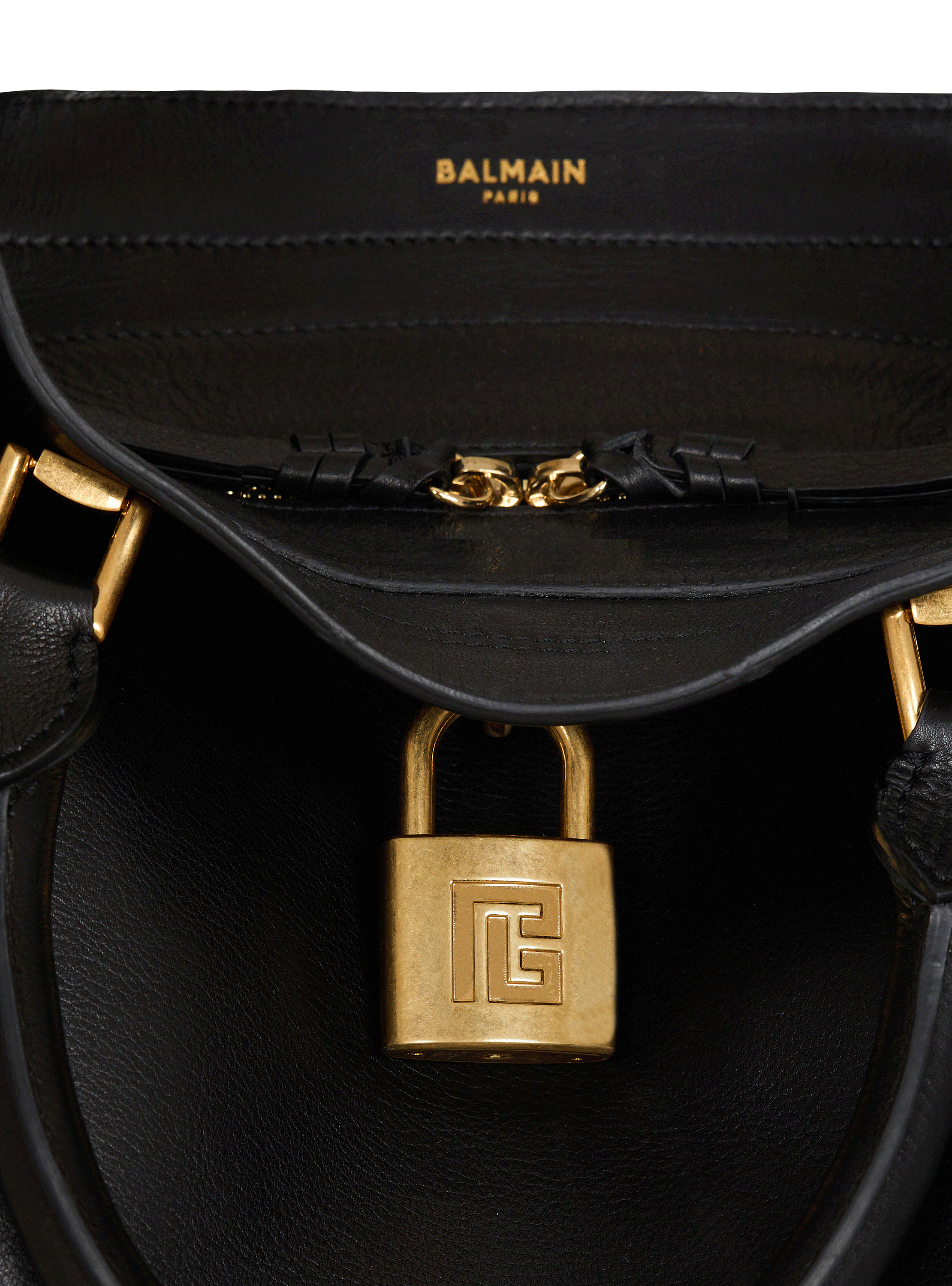 Pulse Large waxed calfskin leather tote bag