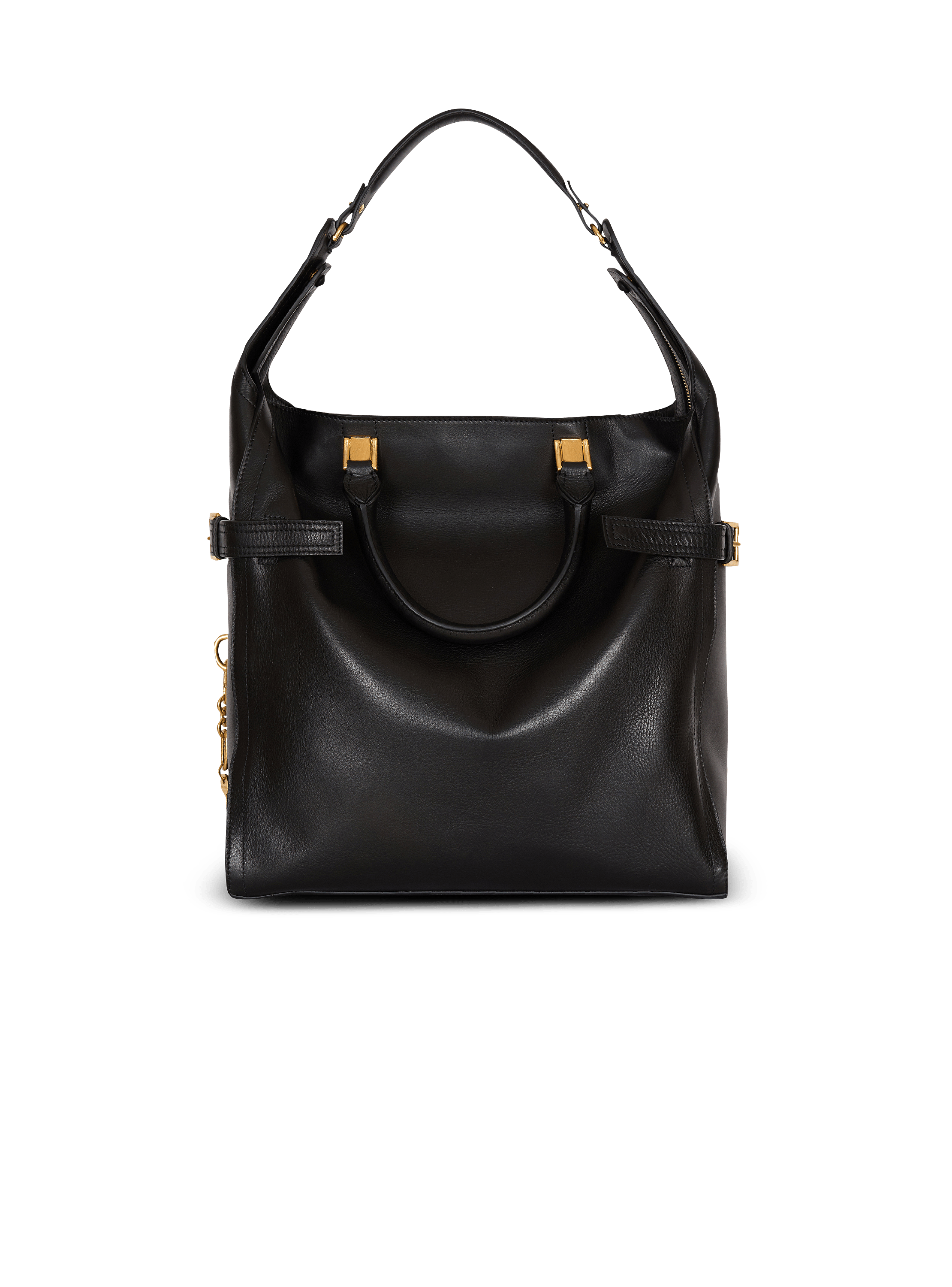 Pulse Large waxed calfskin leather tote bag