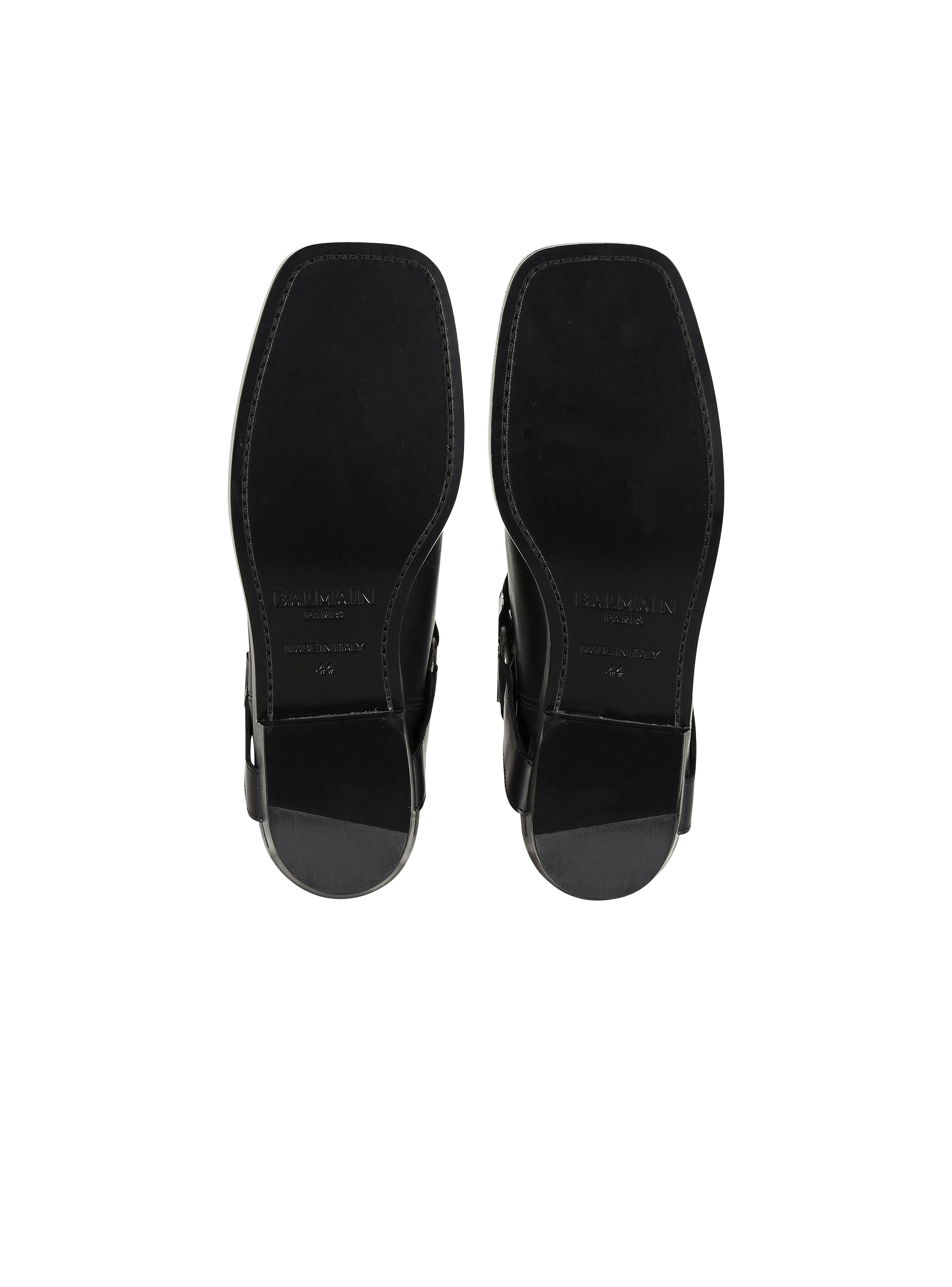 Calfskin leather biker ankle boots