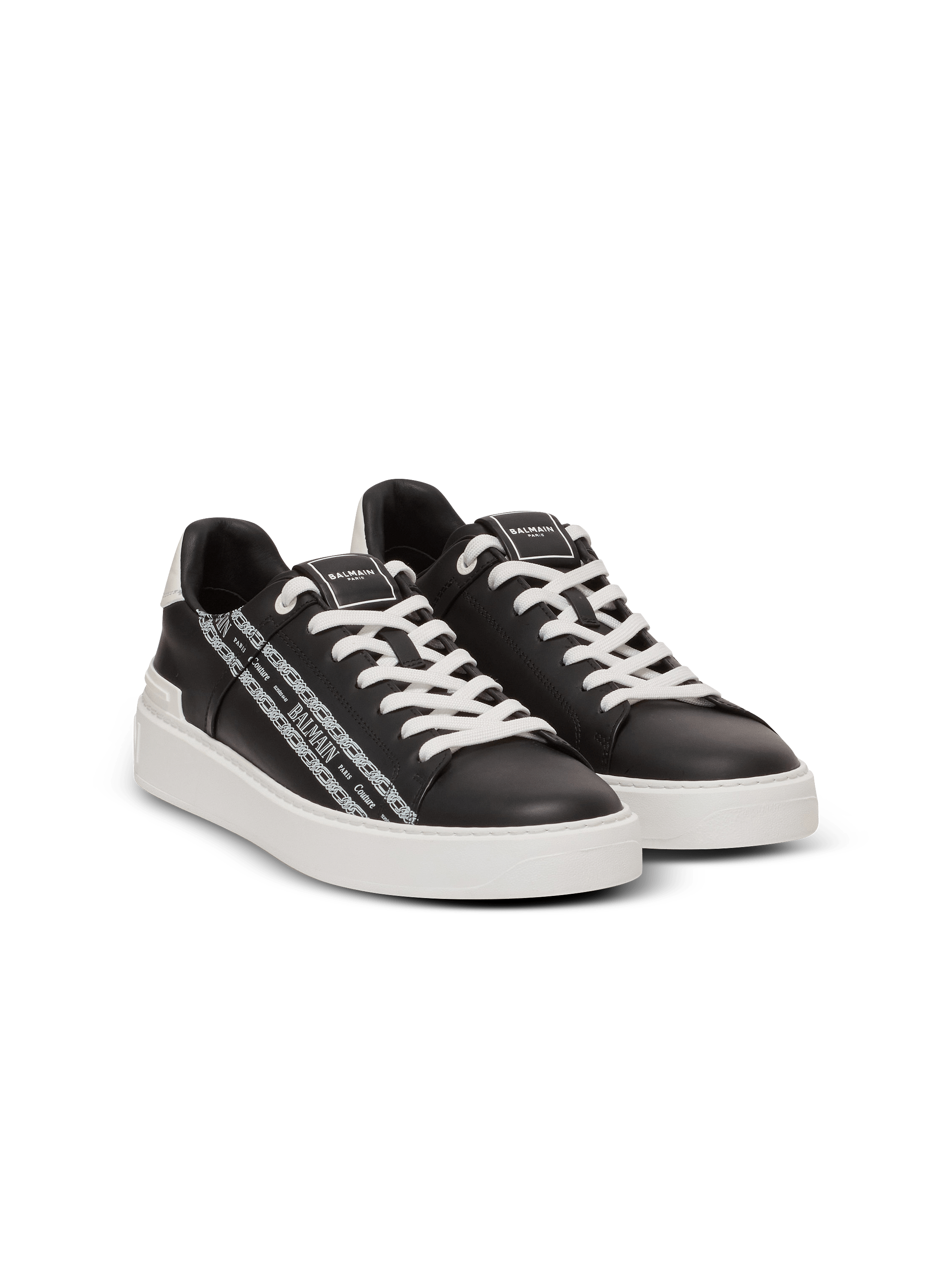 B-Court printed calfskin trainers
