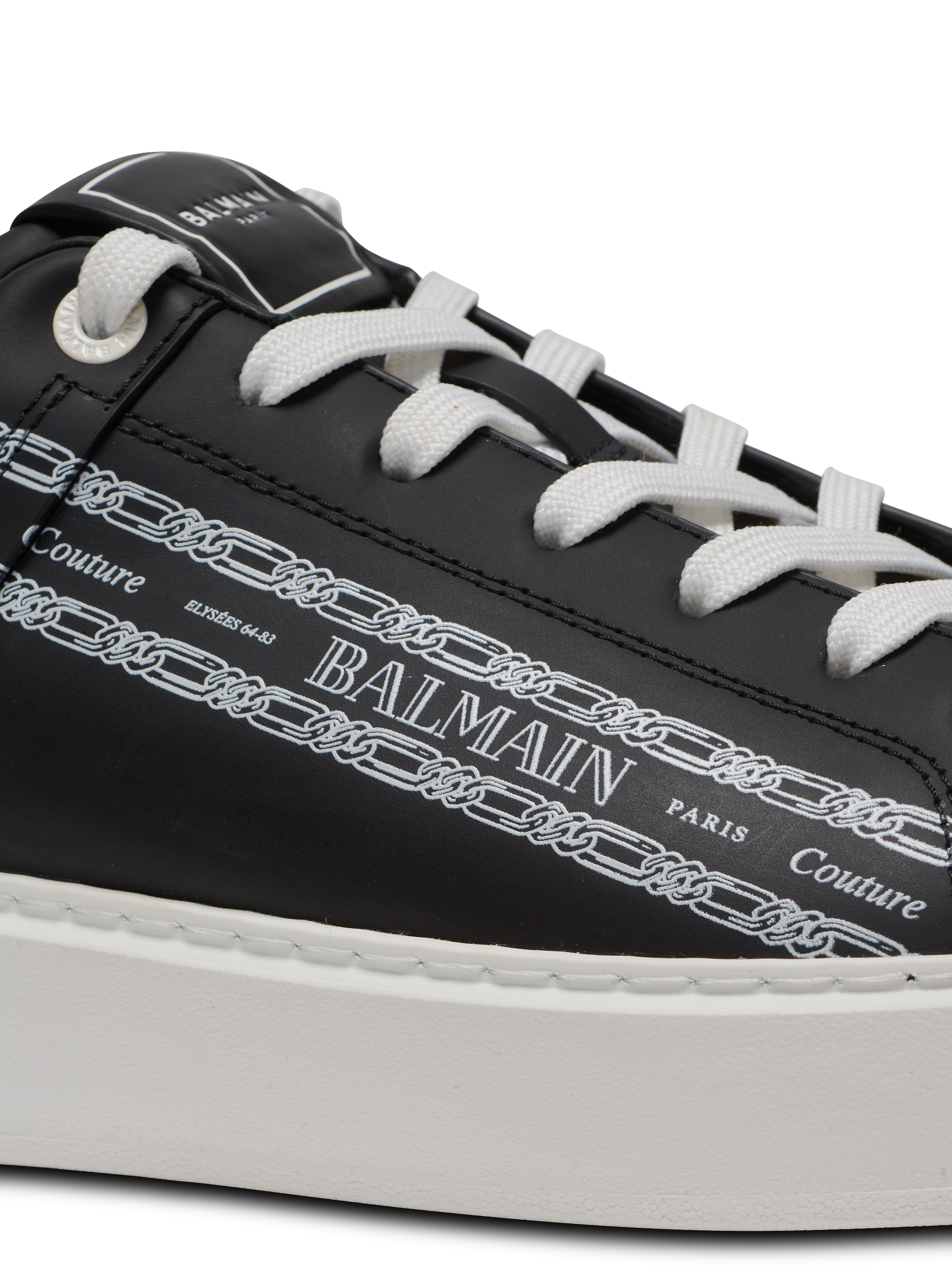 B-Court printed calfskin trainers