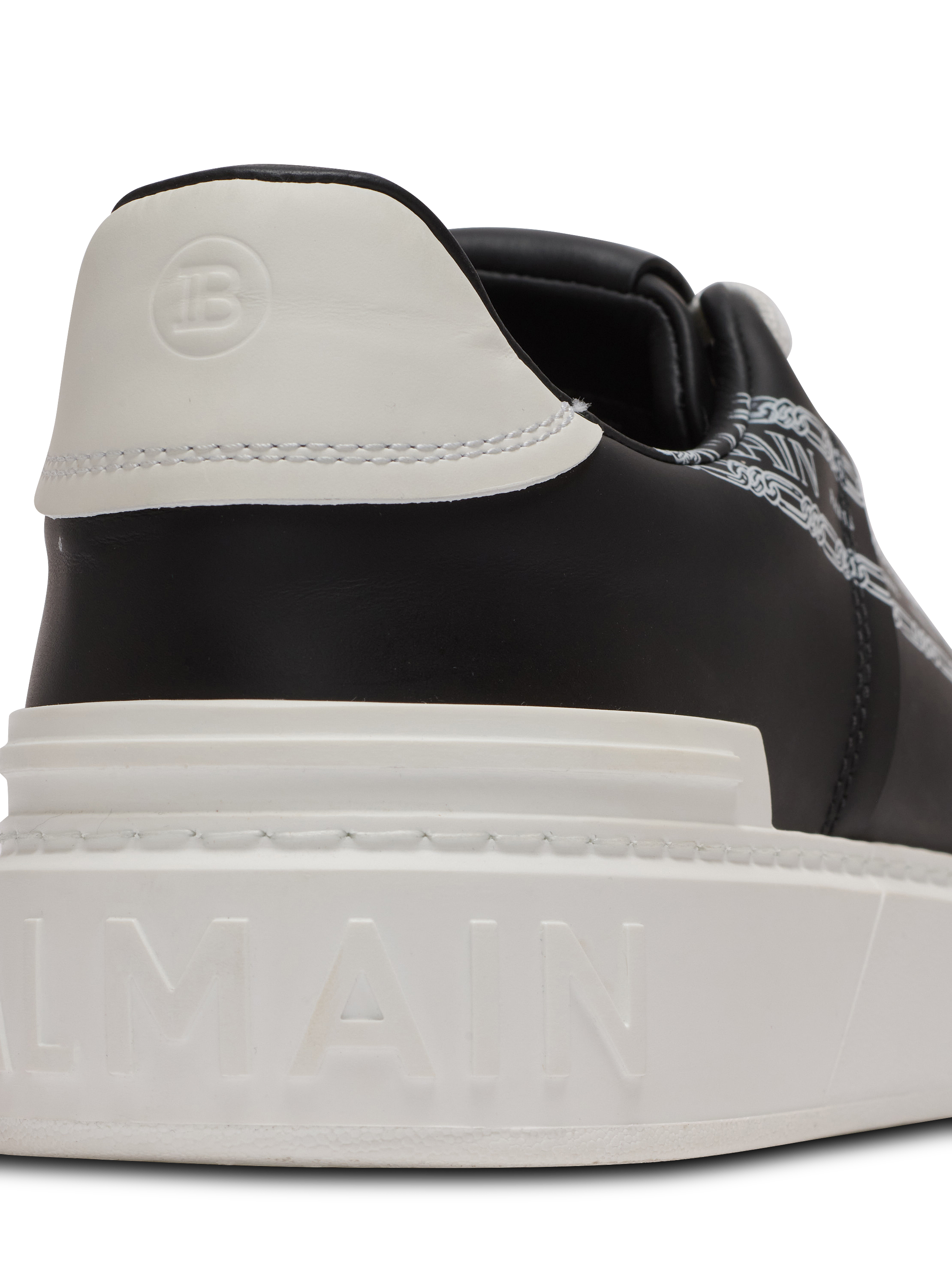 B-Court printed calfskin trainers