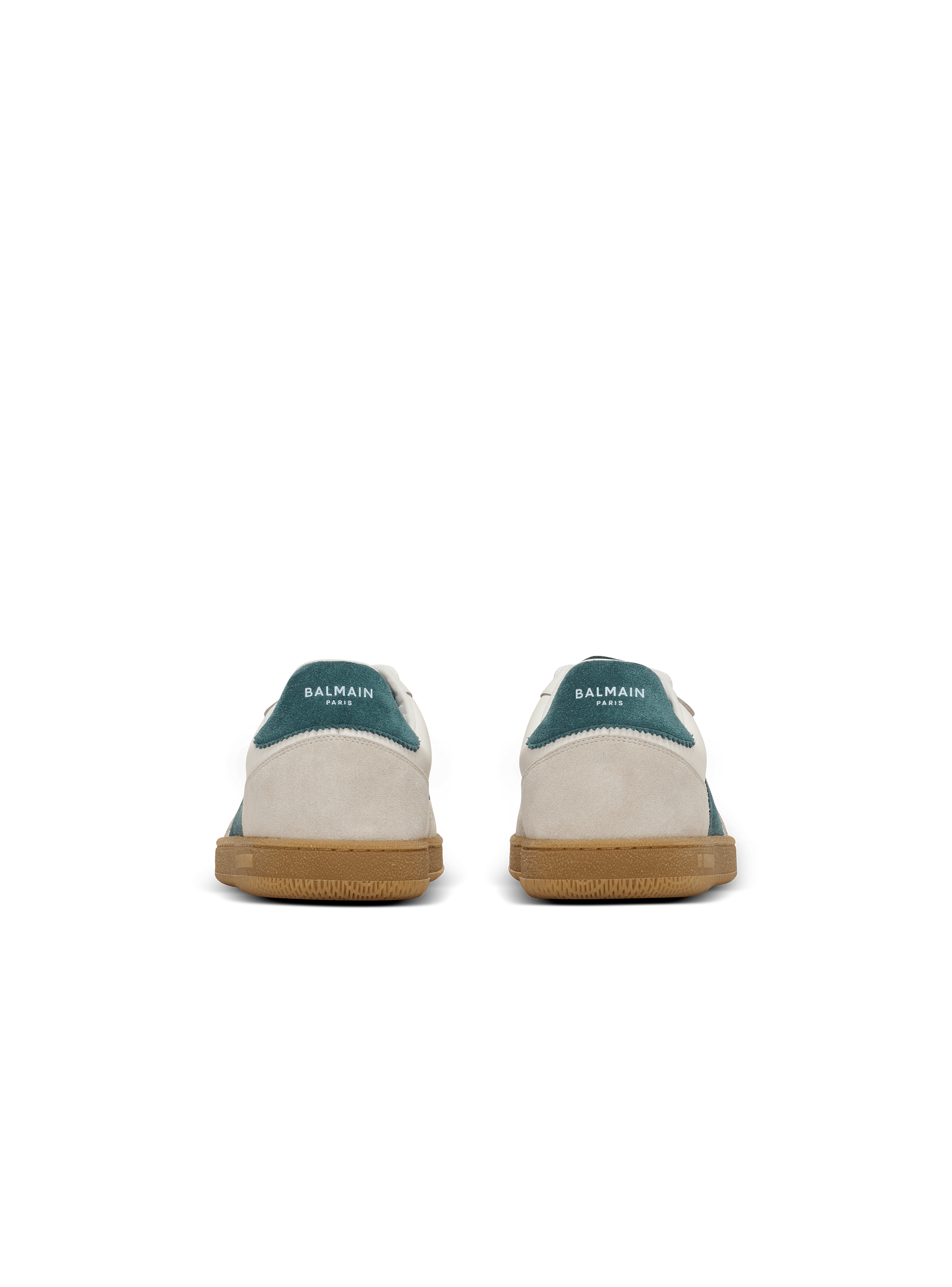 スニーカー BALMAIN Balmain Swan Sneakers - Balmain - Leather - Green Balmain Swan suede and smooth leather trainers - Men | BALMAIN