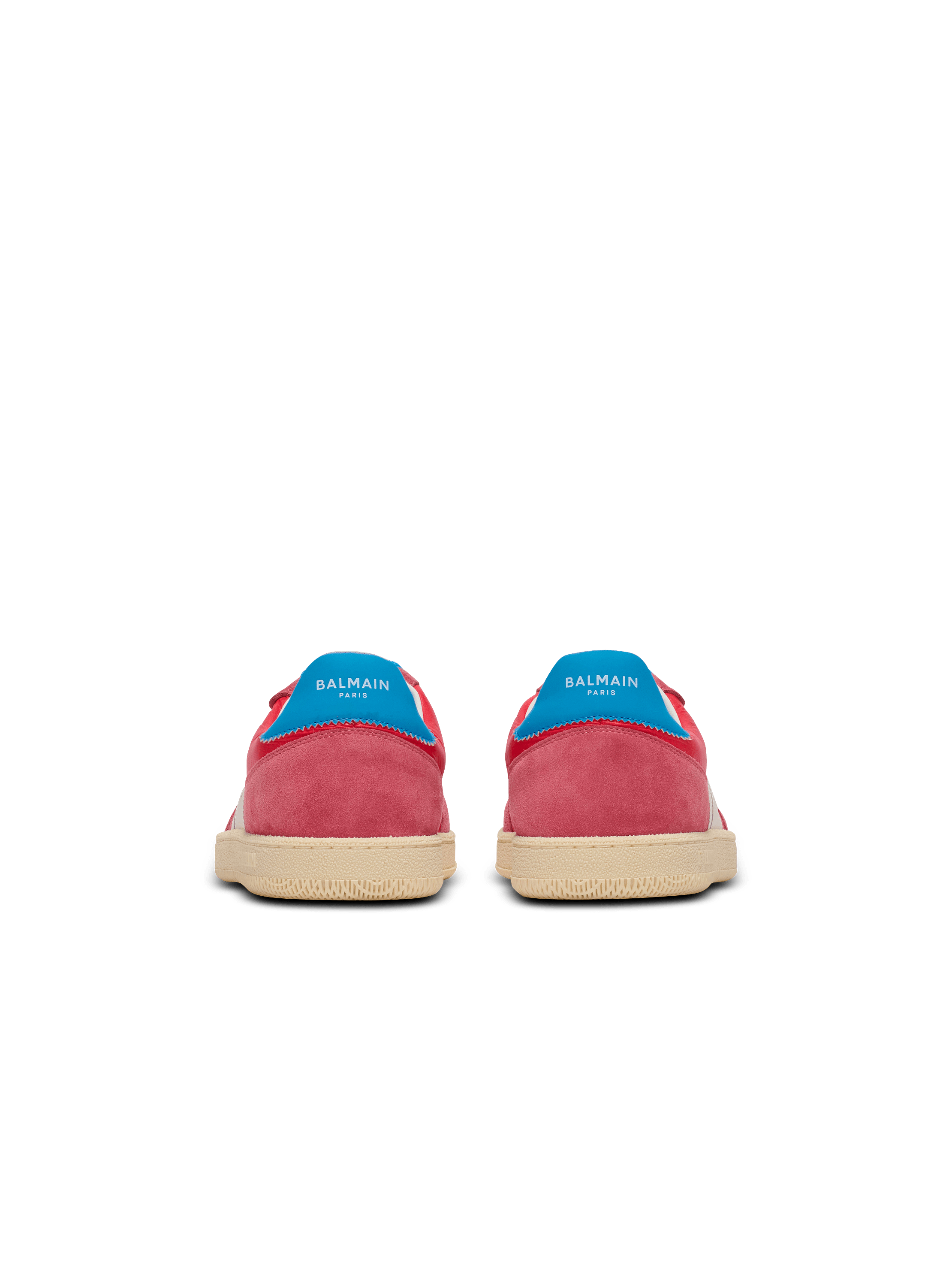 Balmain Swan suede and nylon trainers