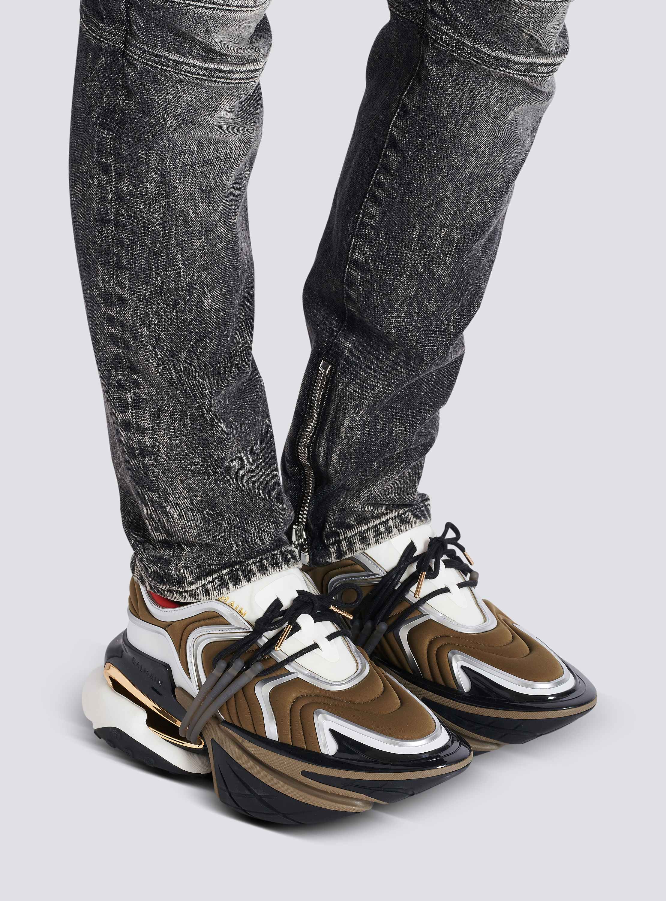Unicorn Wave trainers in neoprene khaki - Men | BALMAIN