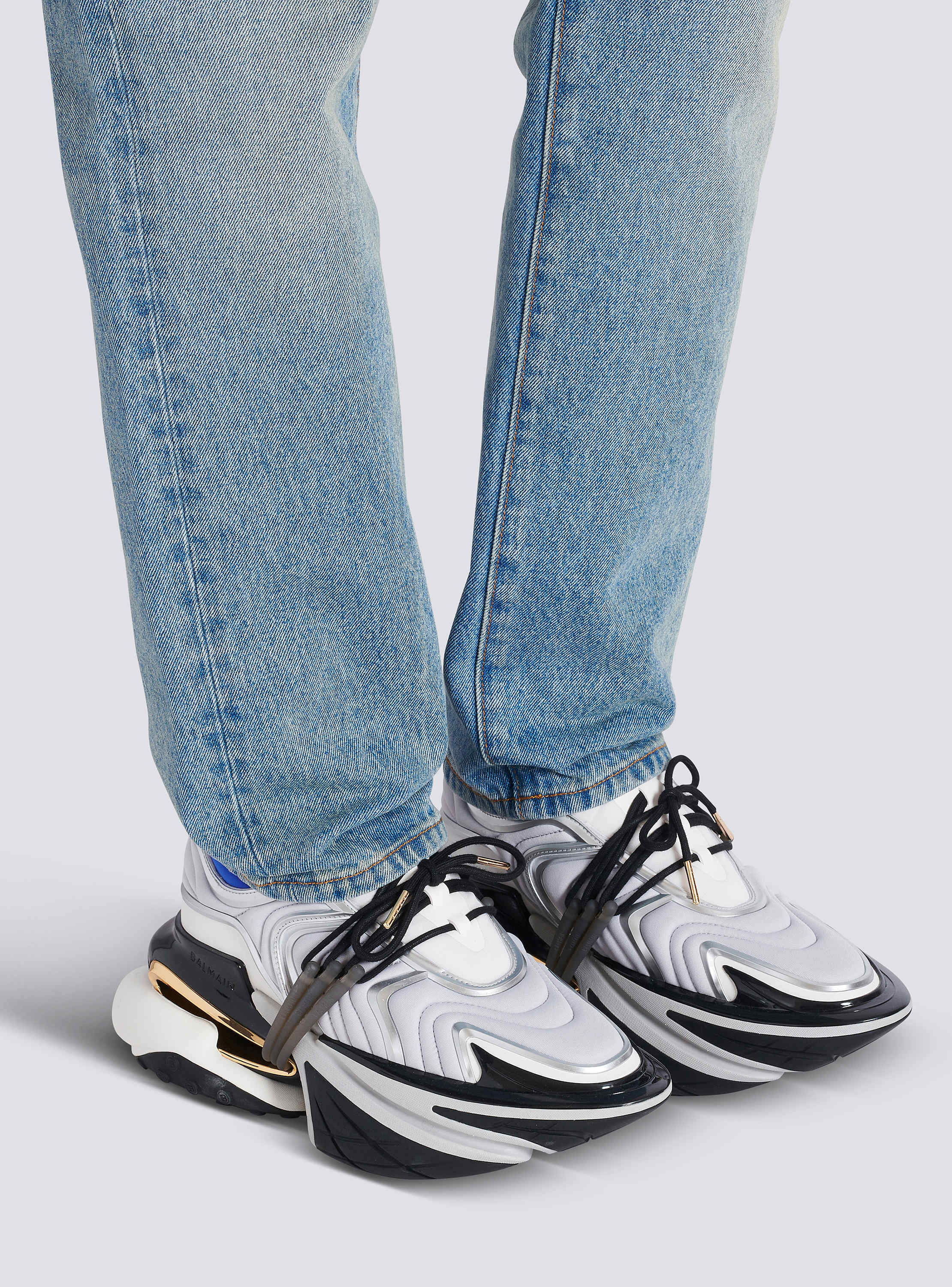 【送料&関税込】Balmain Sneakers Unicorn Wave With lettera D Unicorn Wave trainers in neoprene - Men | BALMAIN