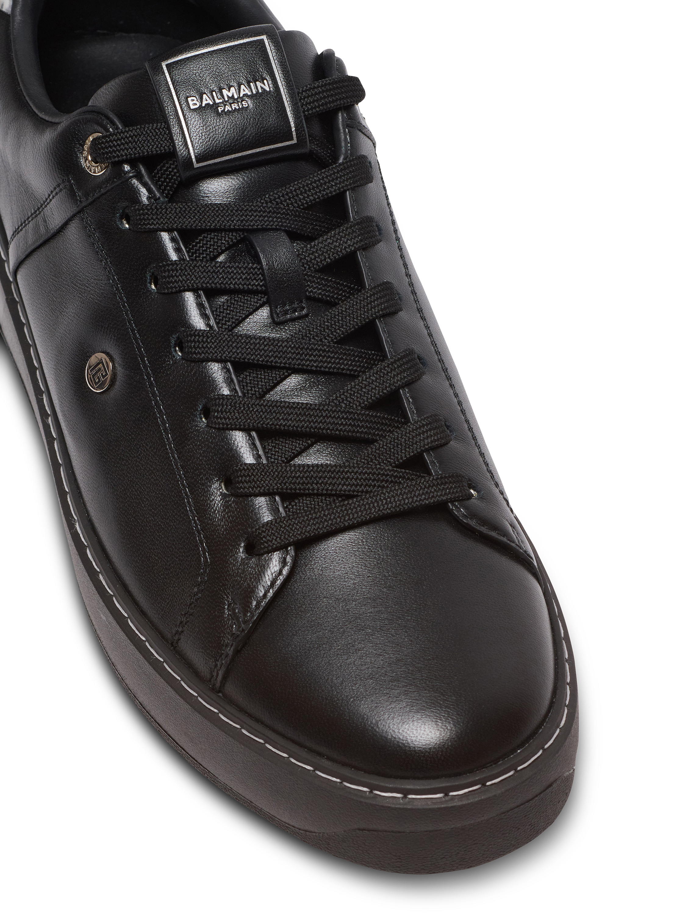 B-Court trainers in calfskin black - Men | BALMAIN