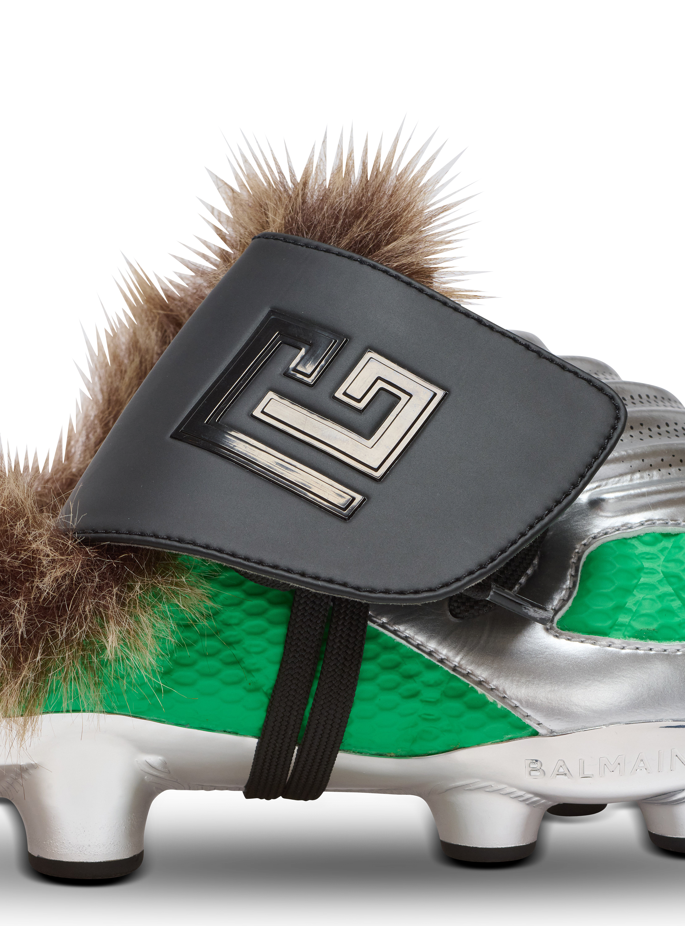 Half Time faux fur-lined mules with technical fabrics - Men