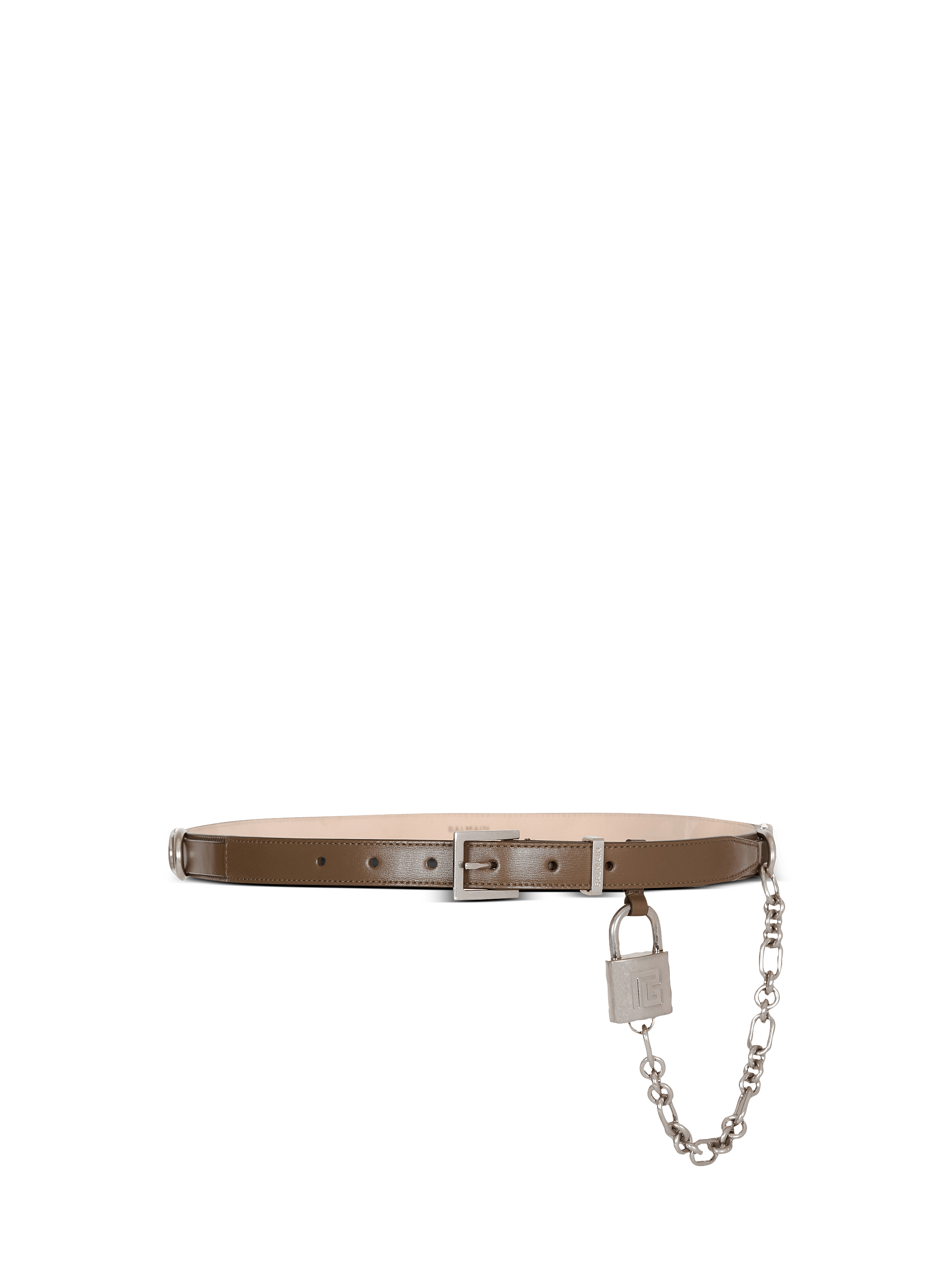 Sync narrow leather belt 