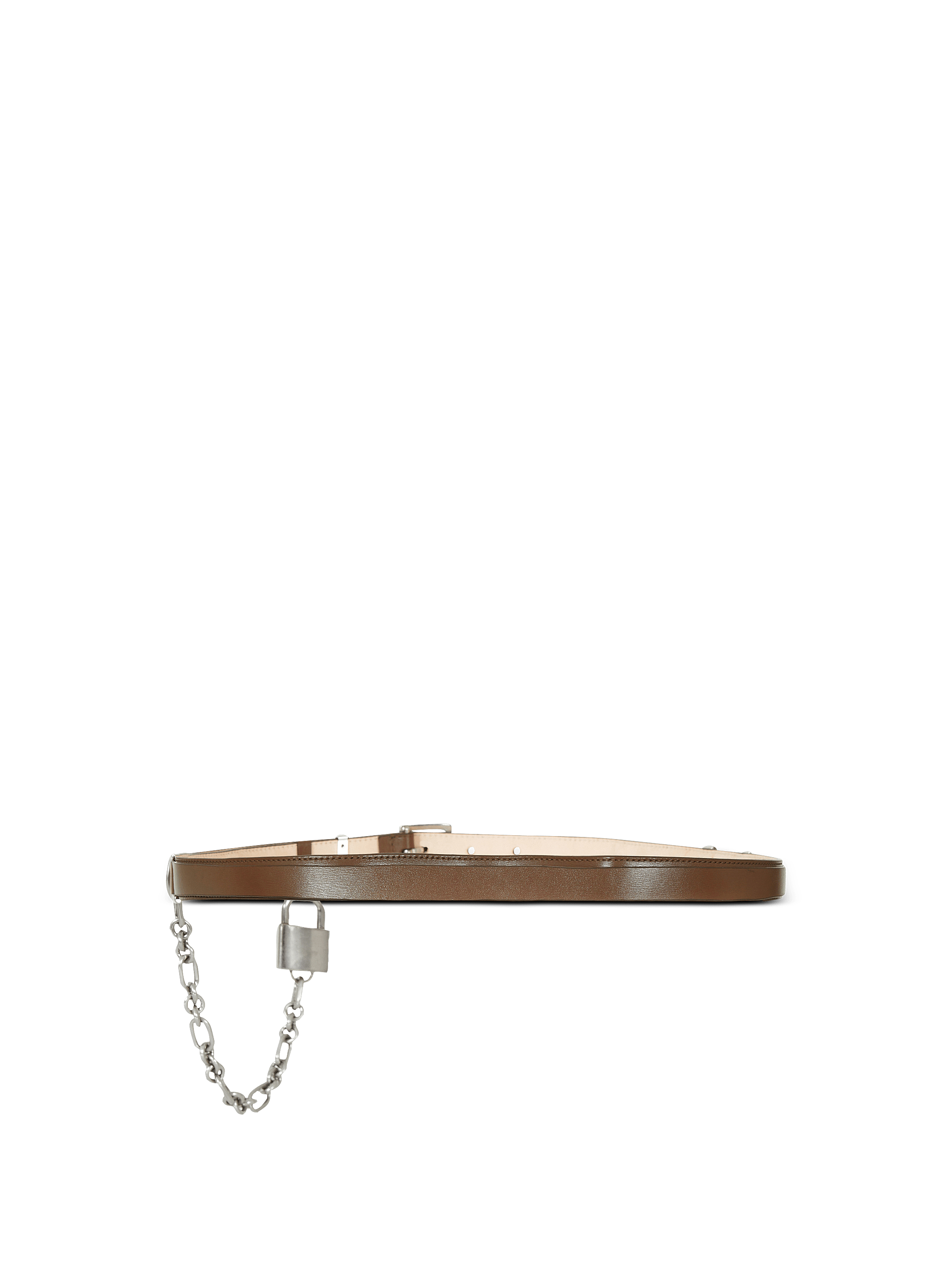 Sync narrow leather belt