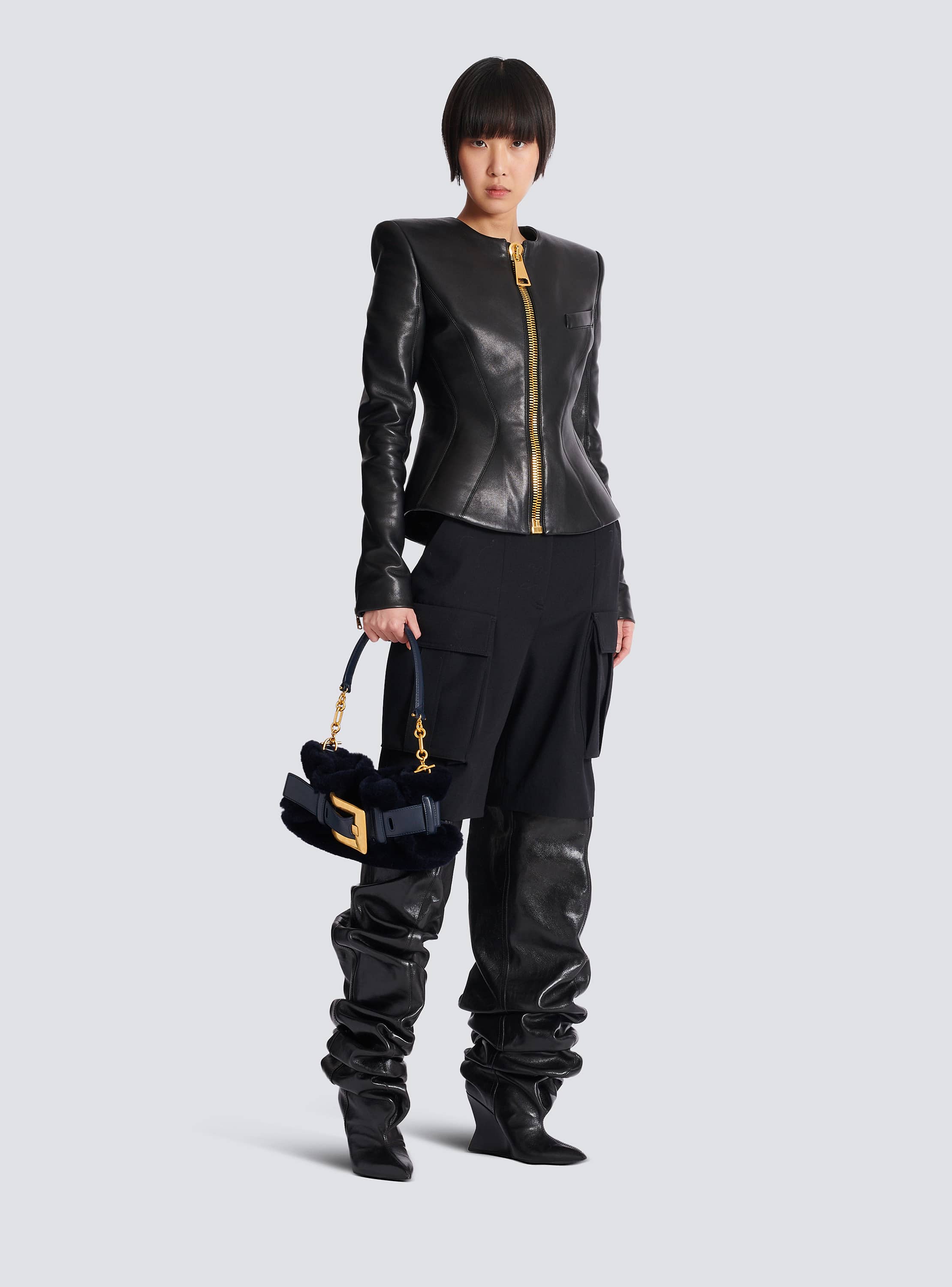 Mini Anthem bag in shearling