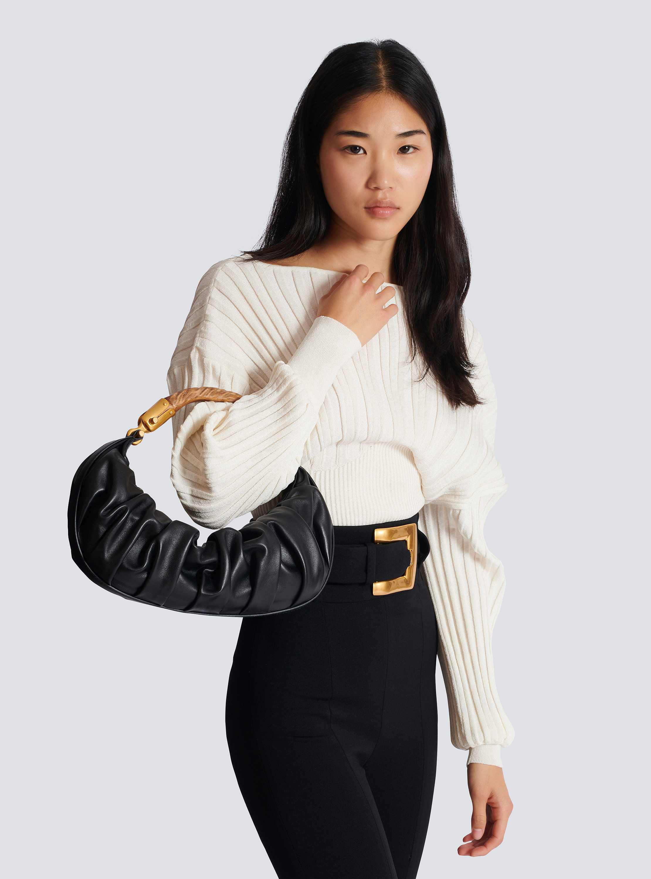 Medium Ebene bag in calfskin leather