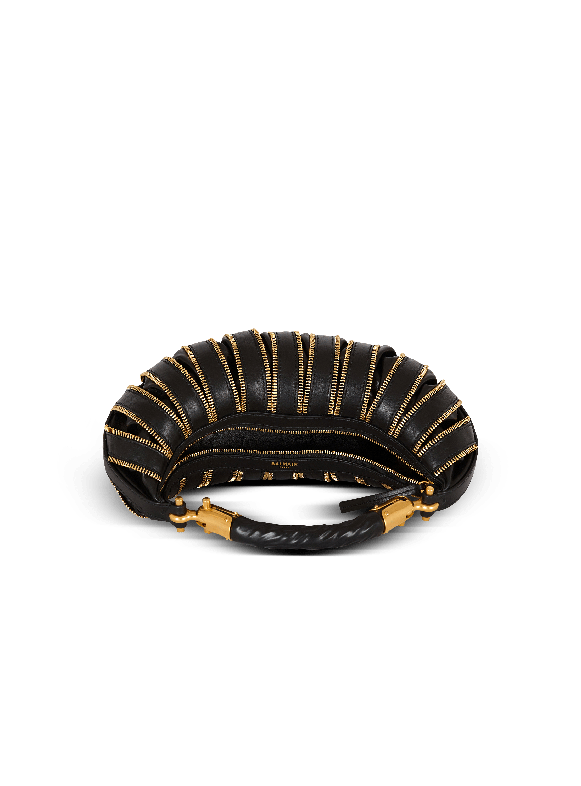 Medium Ebene Zips bag in calfskin leather 