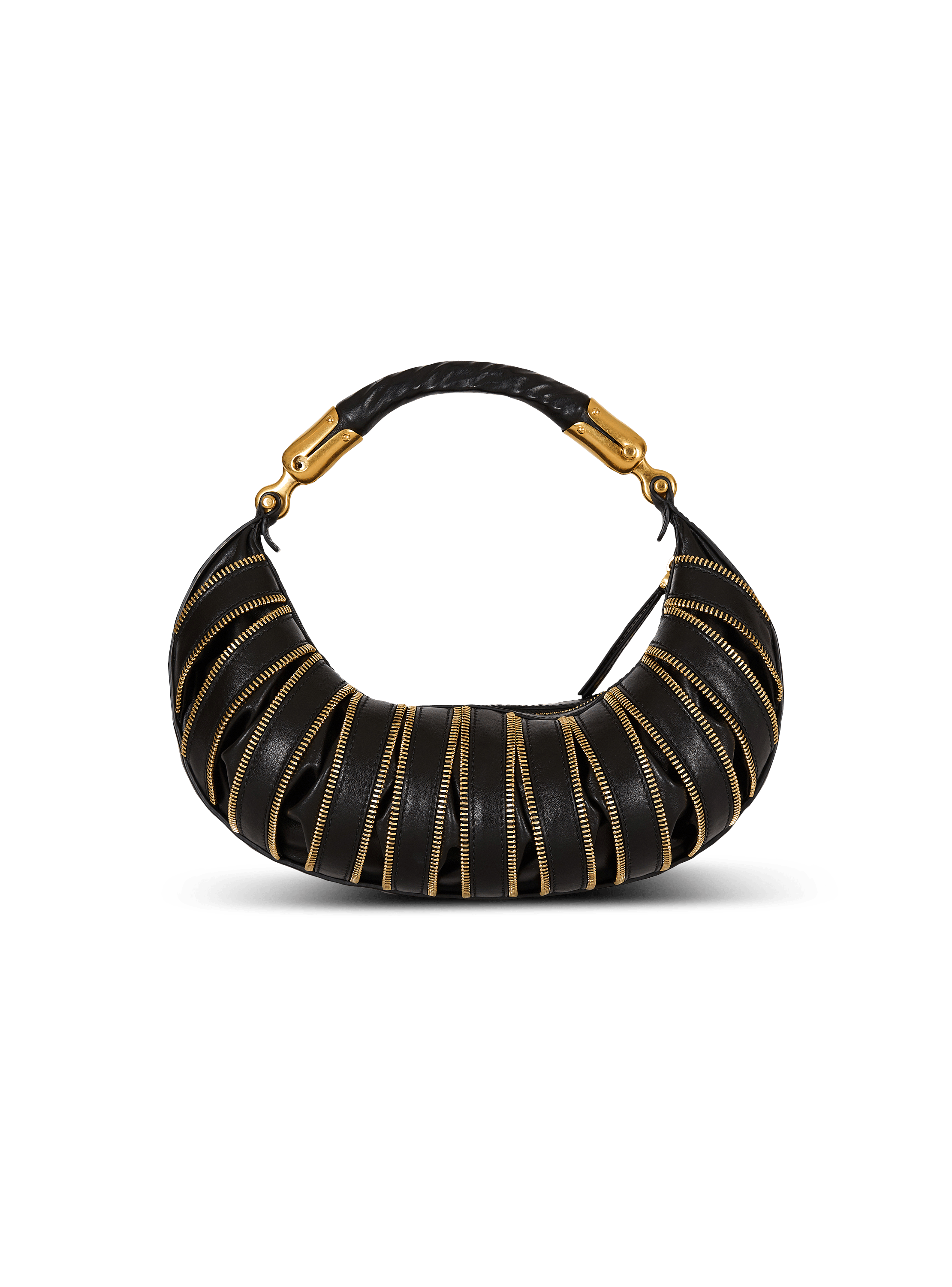 Medium Ebene Zips bag in calfskin leather 