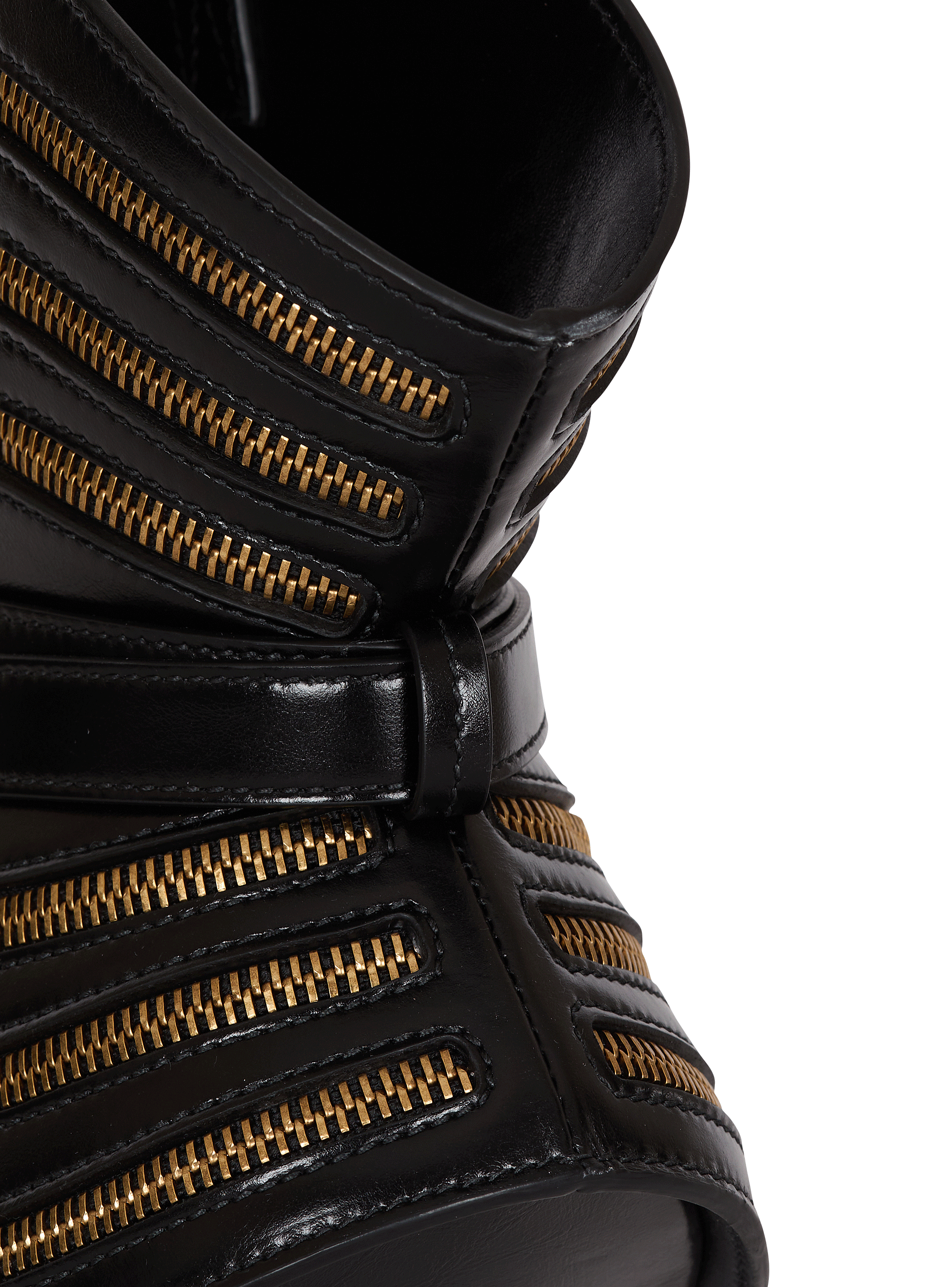 Medium Shuffle Zips bag in calfskin leather