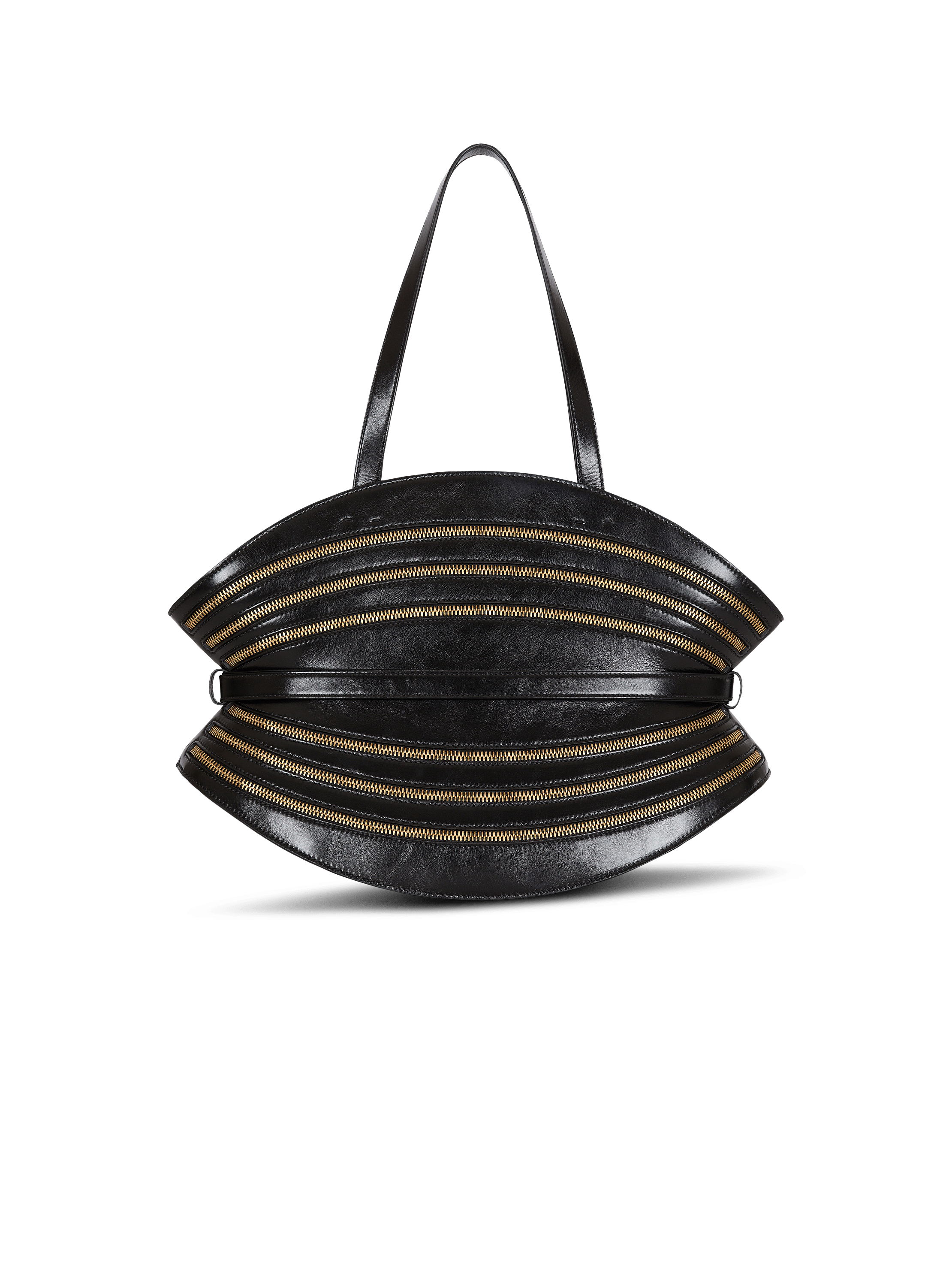 Medium Shuffle Zips bag in calfskin leather