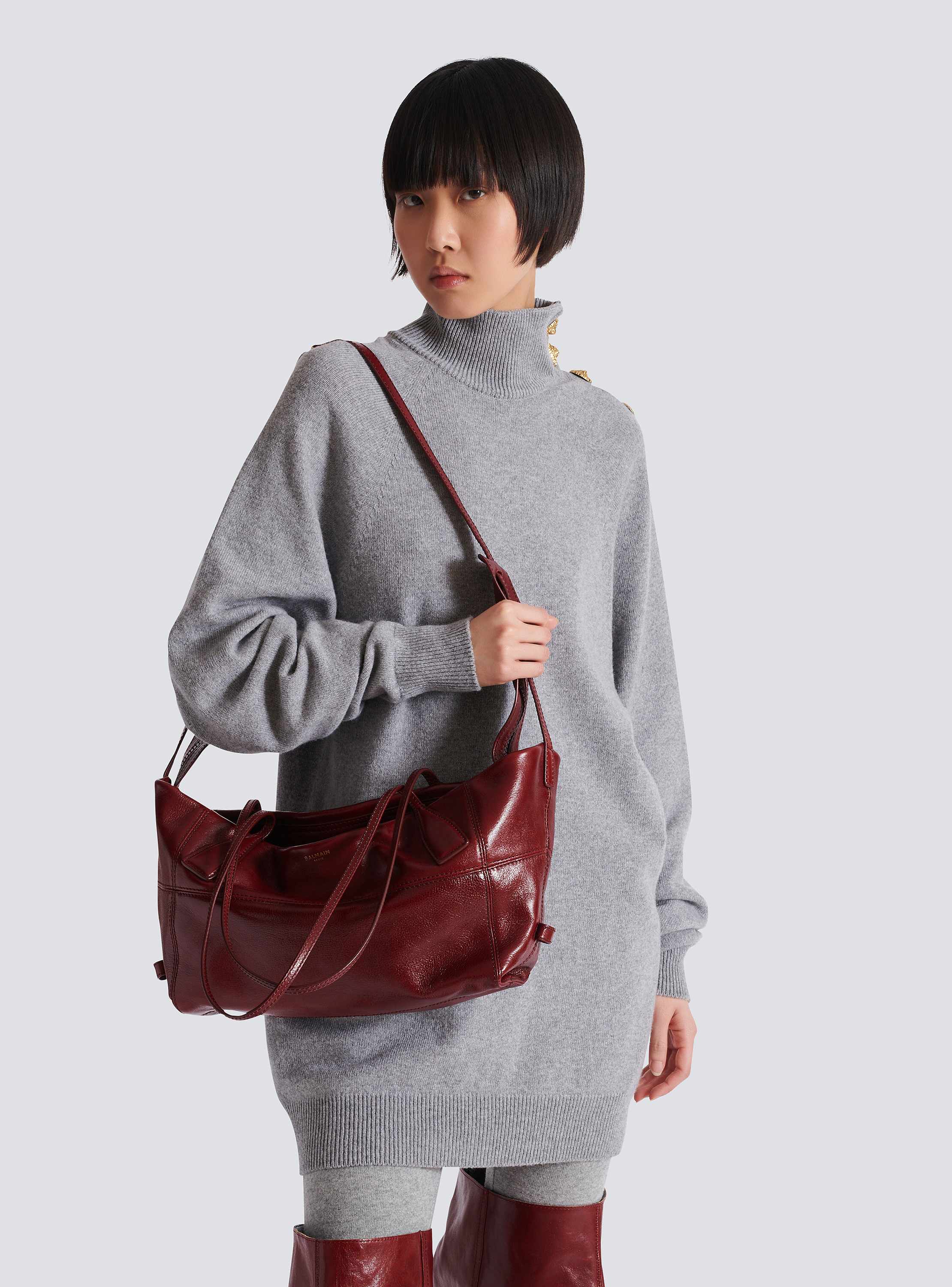 Small Track Zips calfskin tote bag