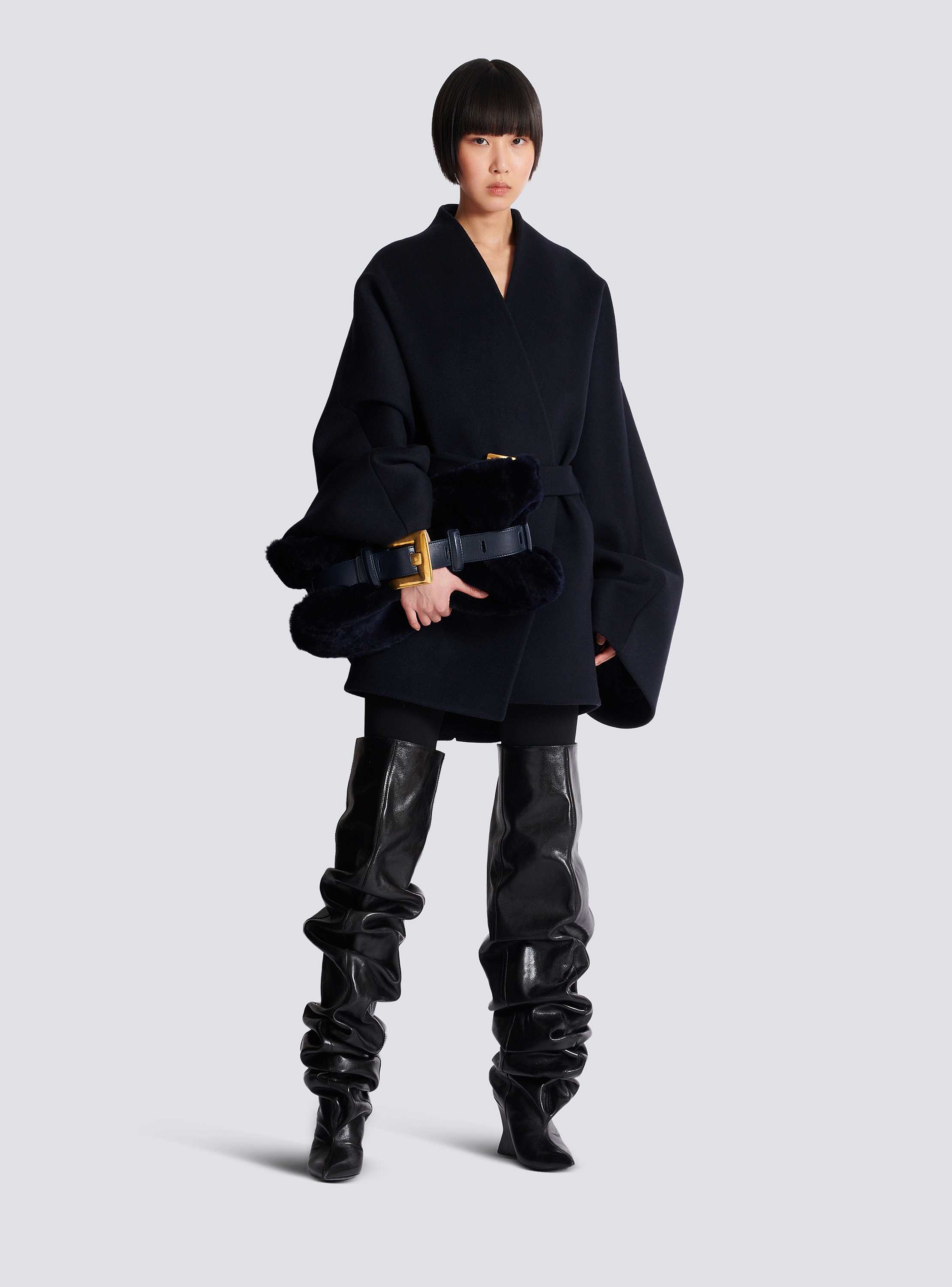 Medium Anthem bag in shearling