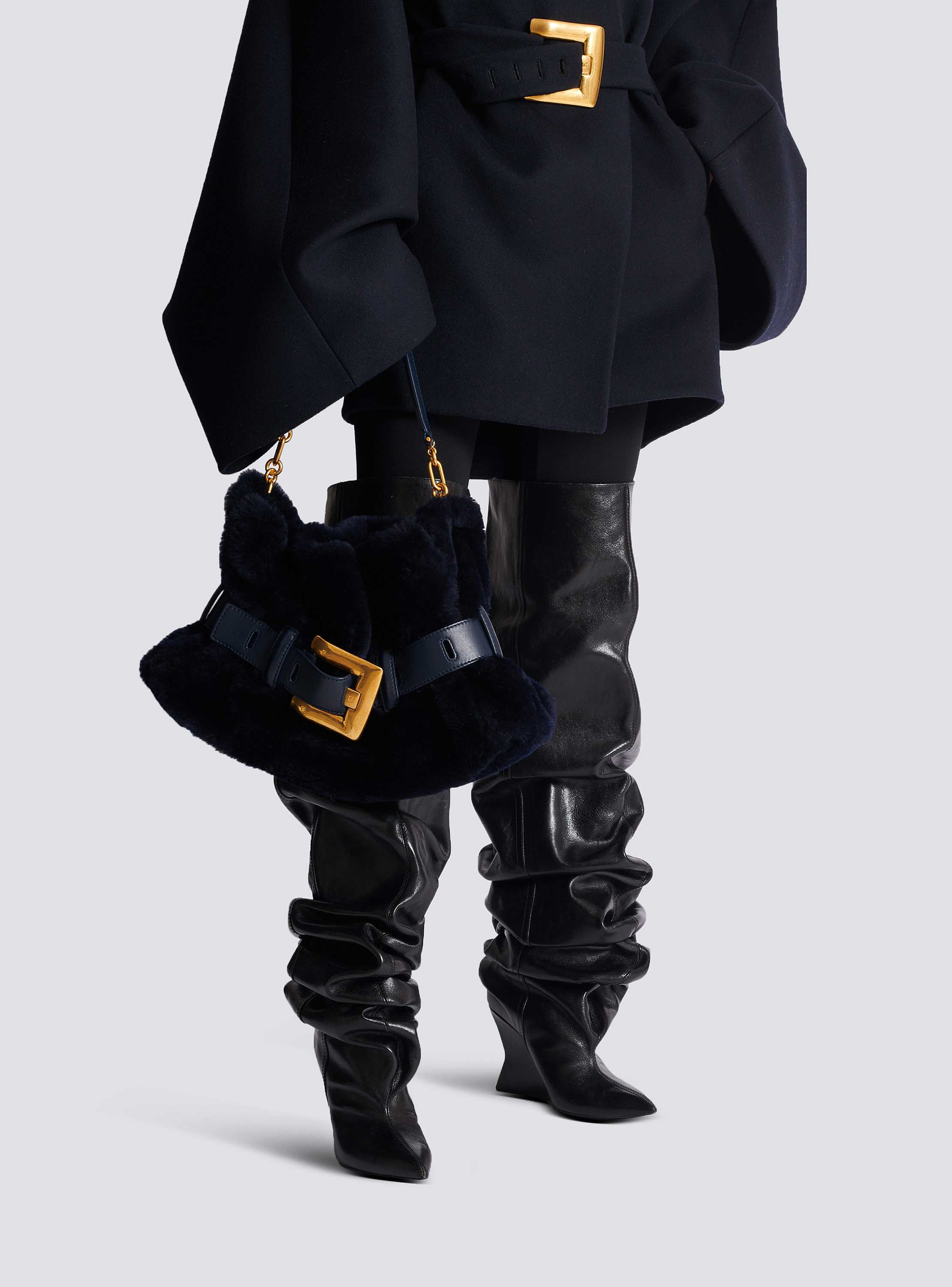 Medium Anthem bag in shearling