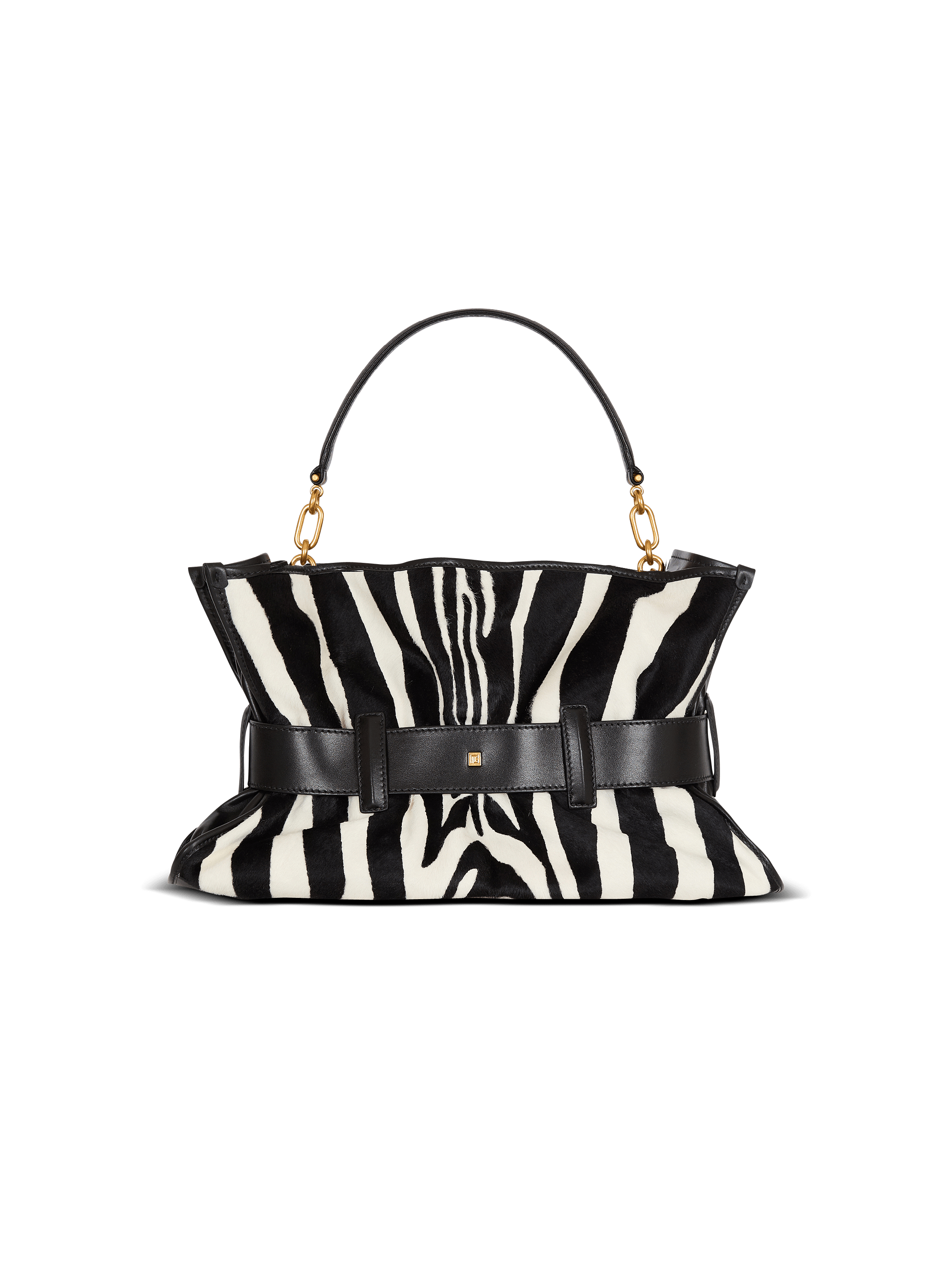 Anthem ミディアム ゼブラポニー調レザーバッグ