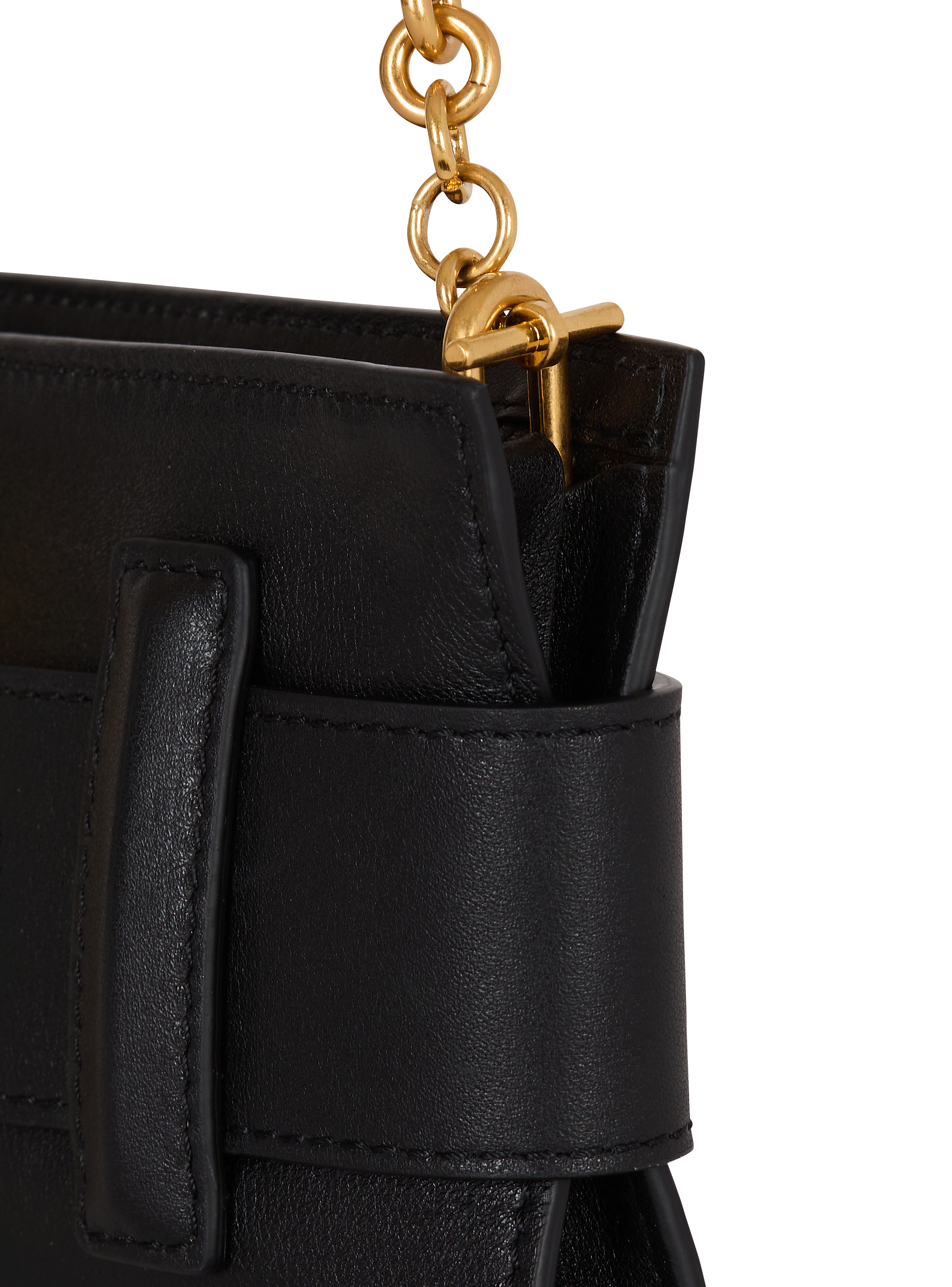 Anthem calfskin leather clutch