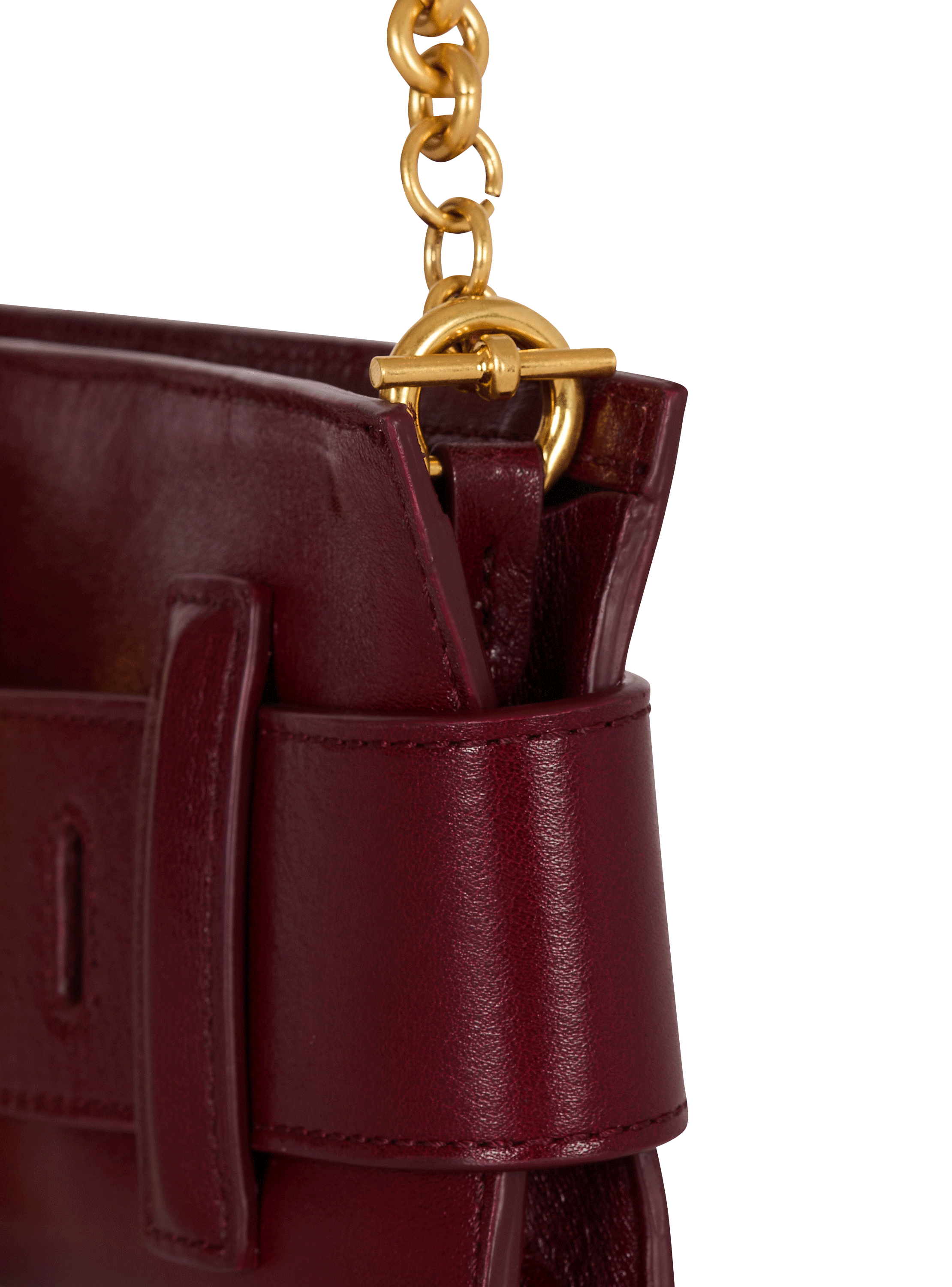 Anthem calfskin leather clutch