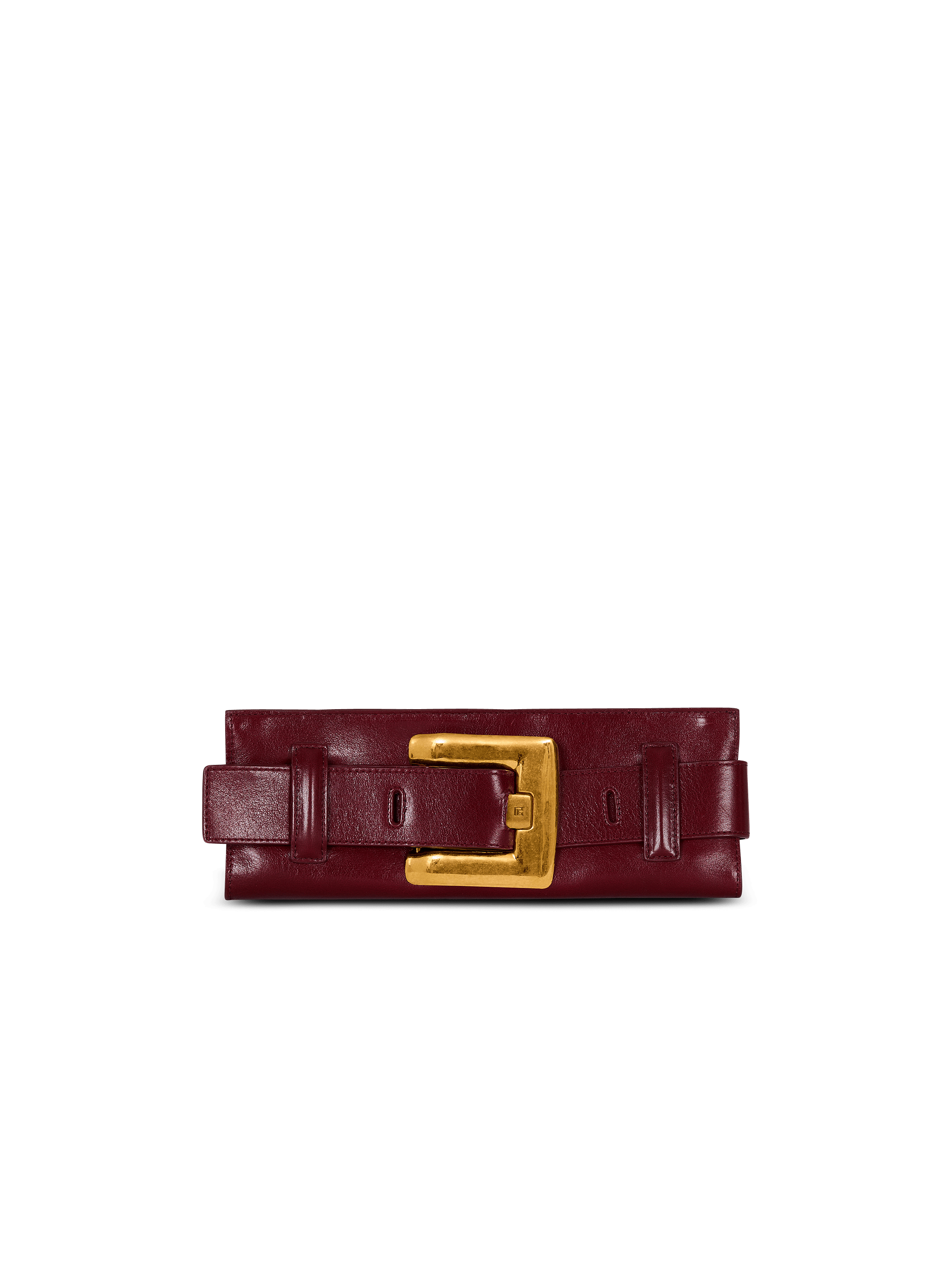 Anthem calfskin leather clutch
