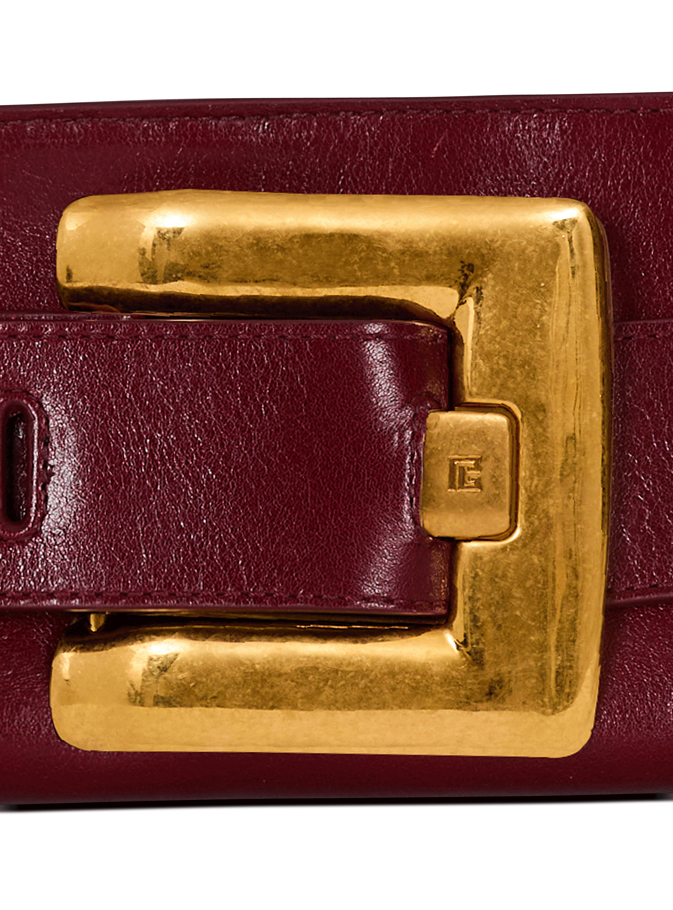 Anthem calfskin leather clutch