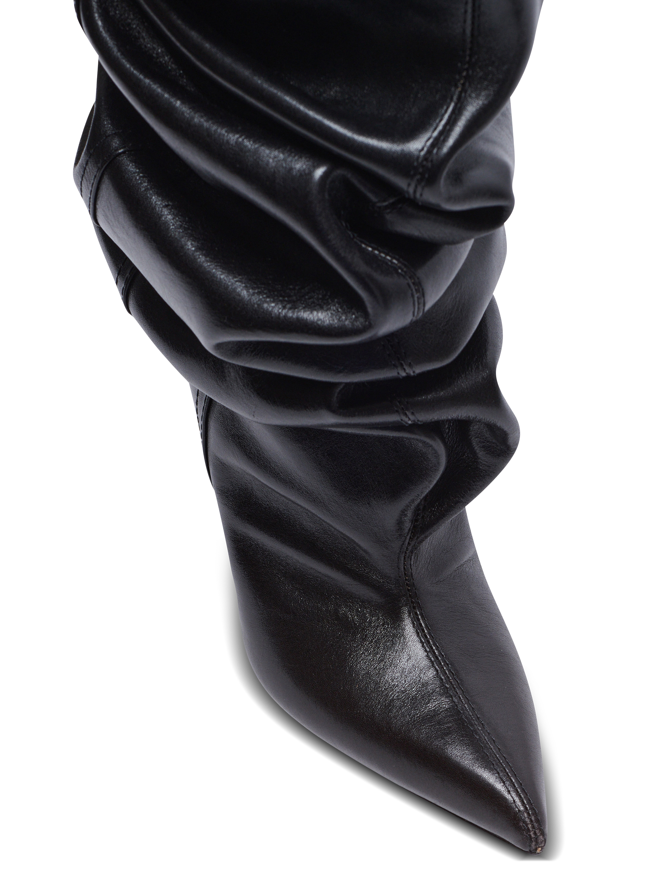 Wedge thigh-high boots