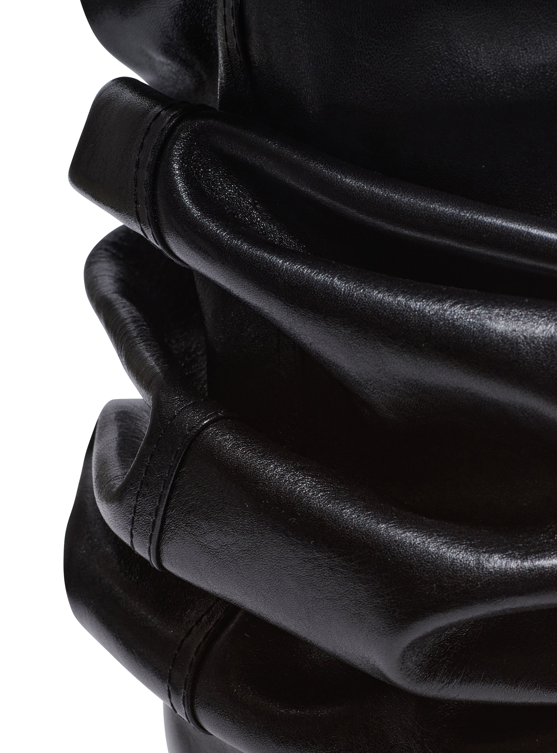 Wedge thigh-high boots