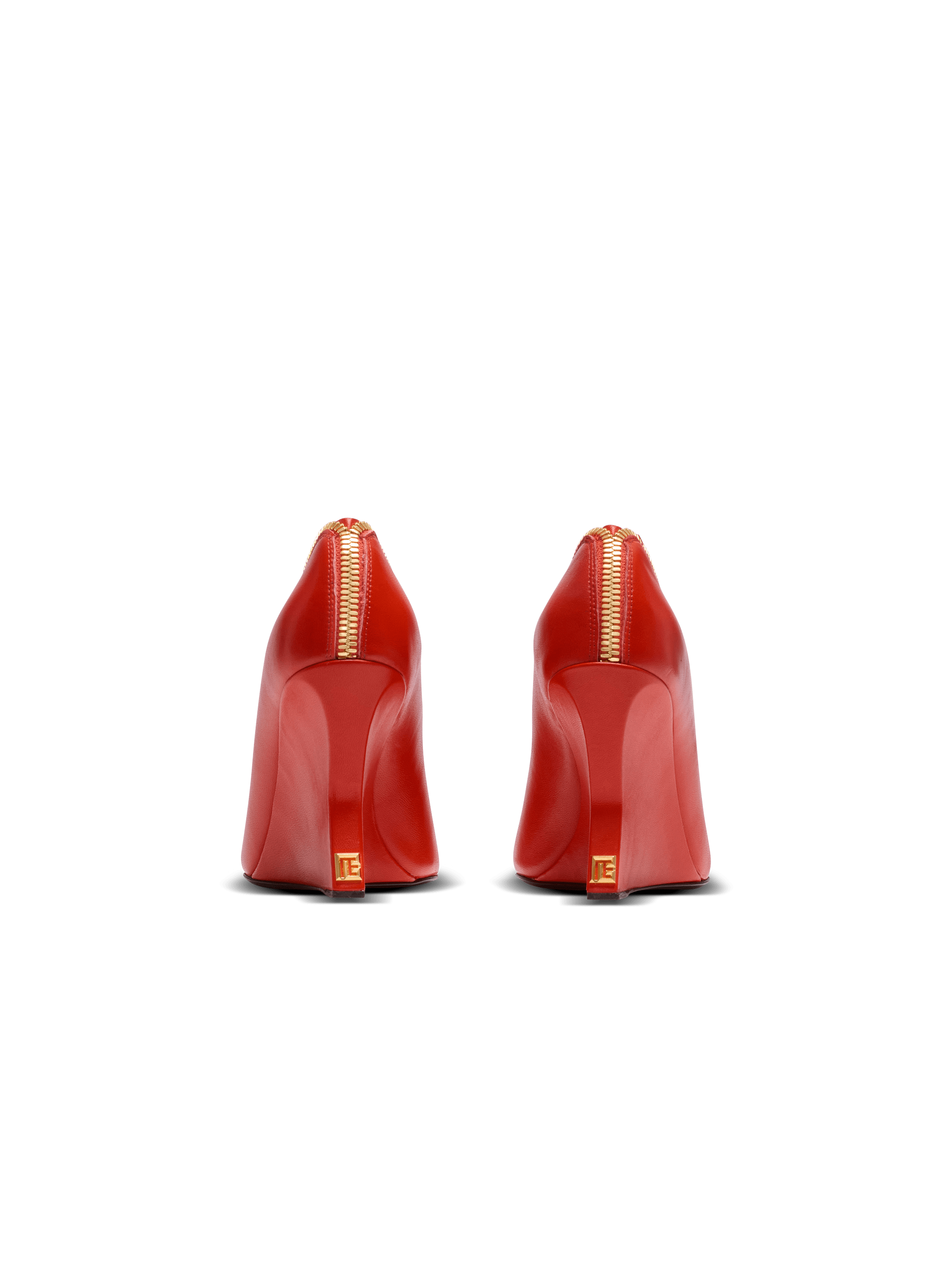 Zip Wedge pumps in lambskin leather