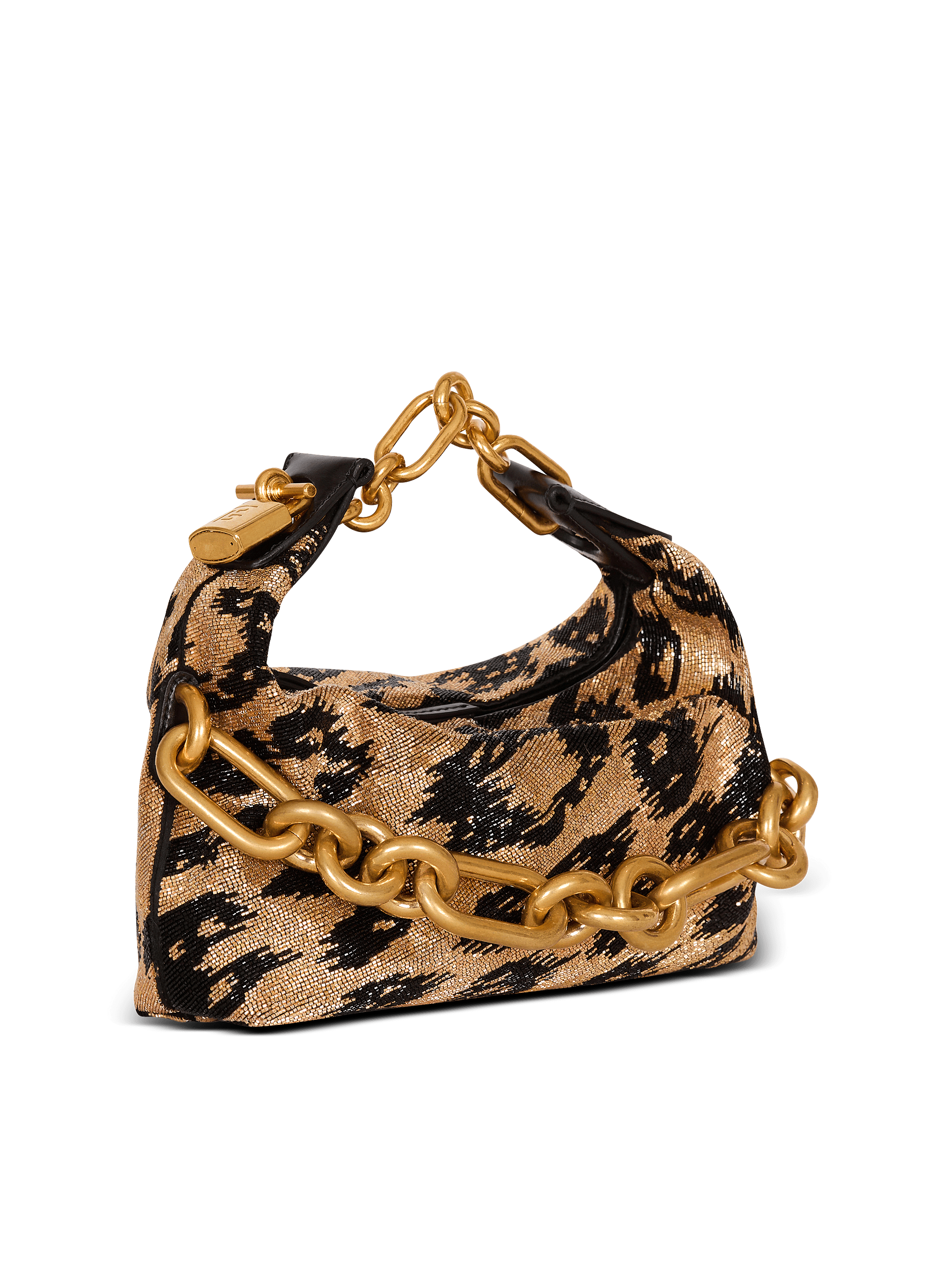 Sync Mini leopard pattern embroidered bag