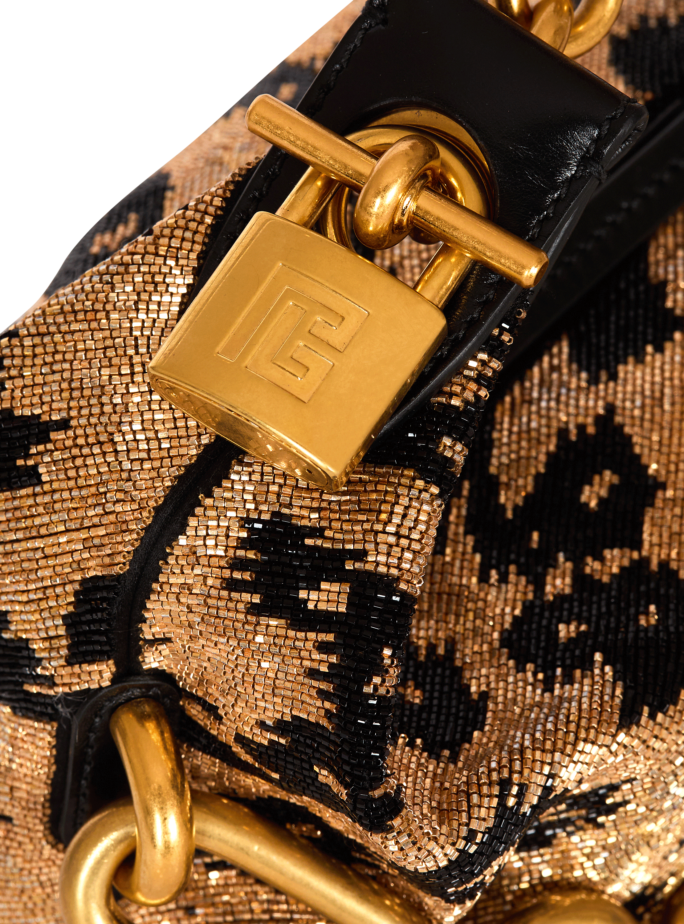 Sync Mini leopard pattern embroidered bag