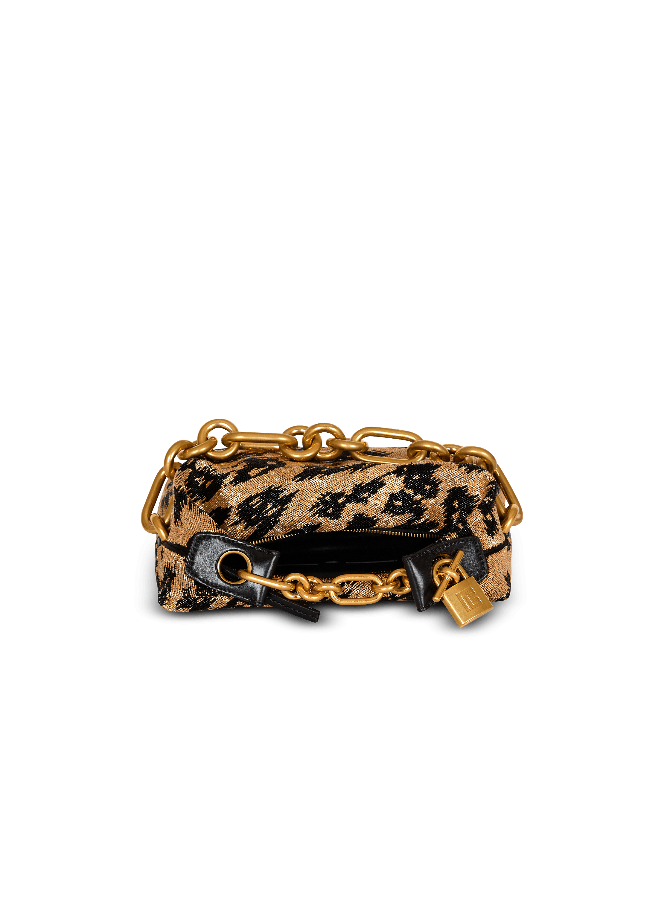 Sync Mini leopard pattern embroidered bag