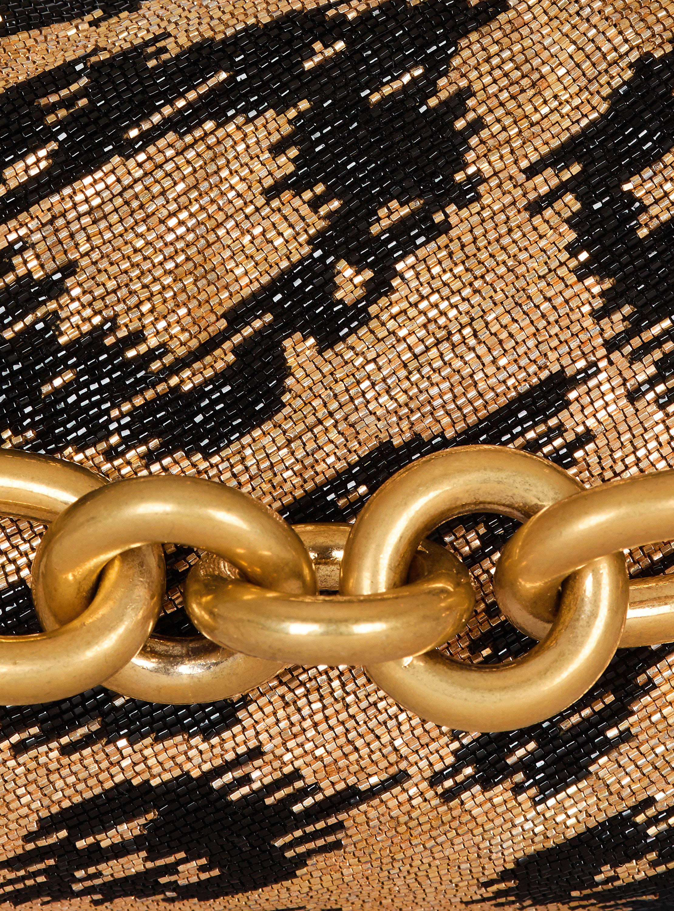 Sync Mini leopard pattern embroidered bag