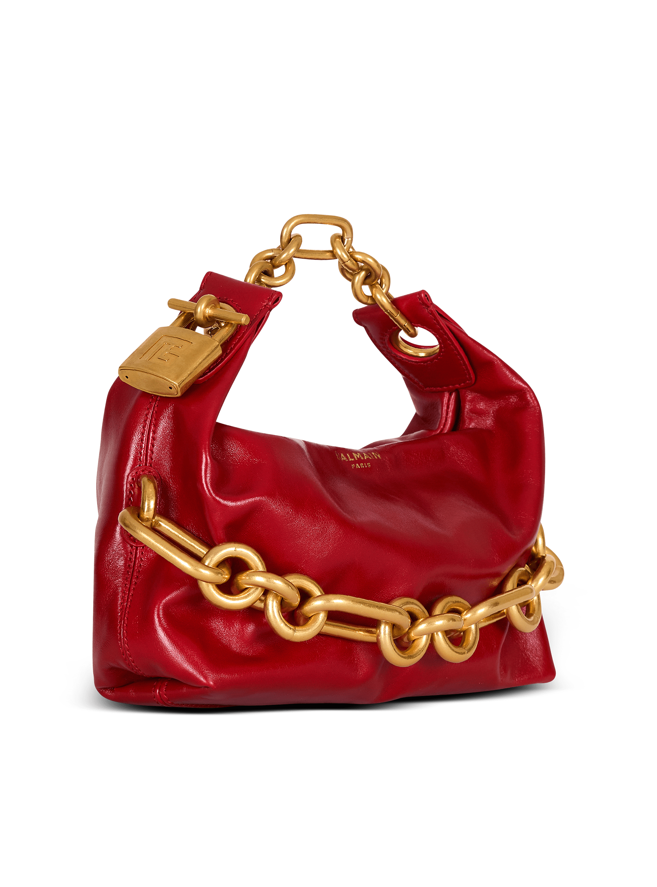 【関税込み】Sync Mini Shoulder Bag - Balmain - Leather - Bla Sync Mini bag in calfskin leather - Women | BALMAIN