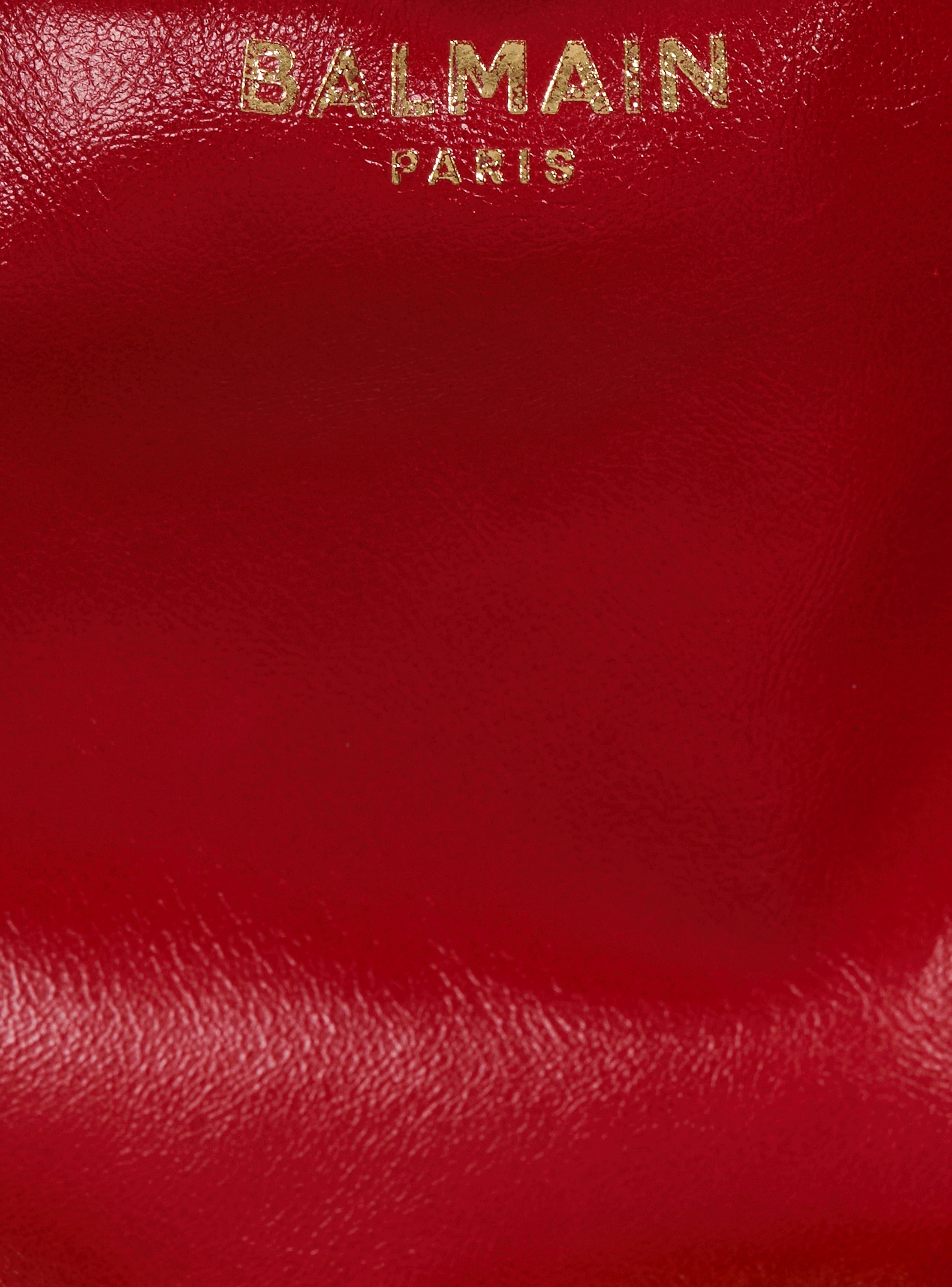 【関税＆送料込み】Balmain Sync Mini Shoulder Bag Sync Mini bag in calfskin leather red red - Women | BALMAIN