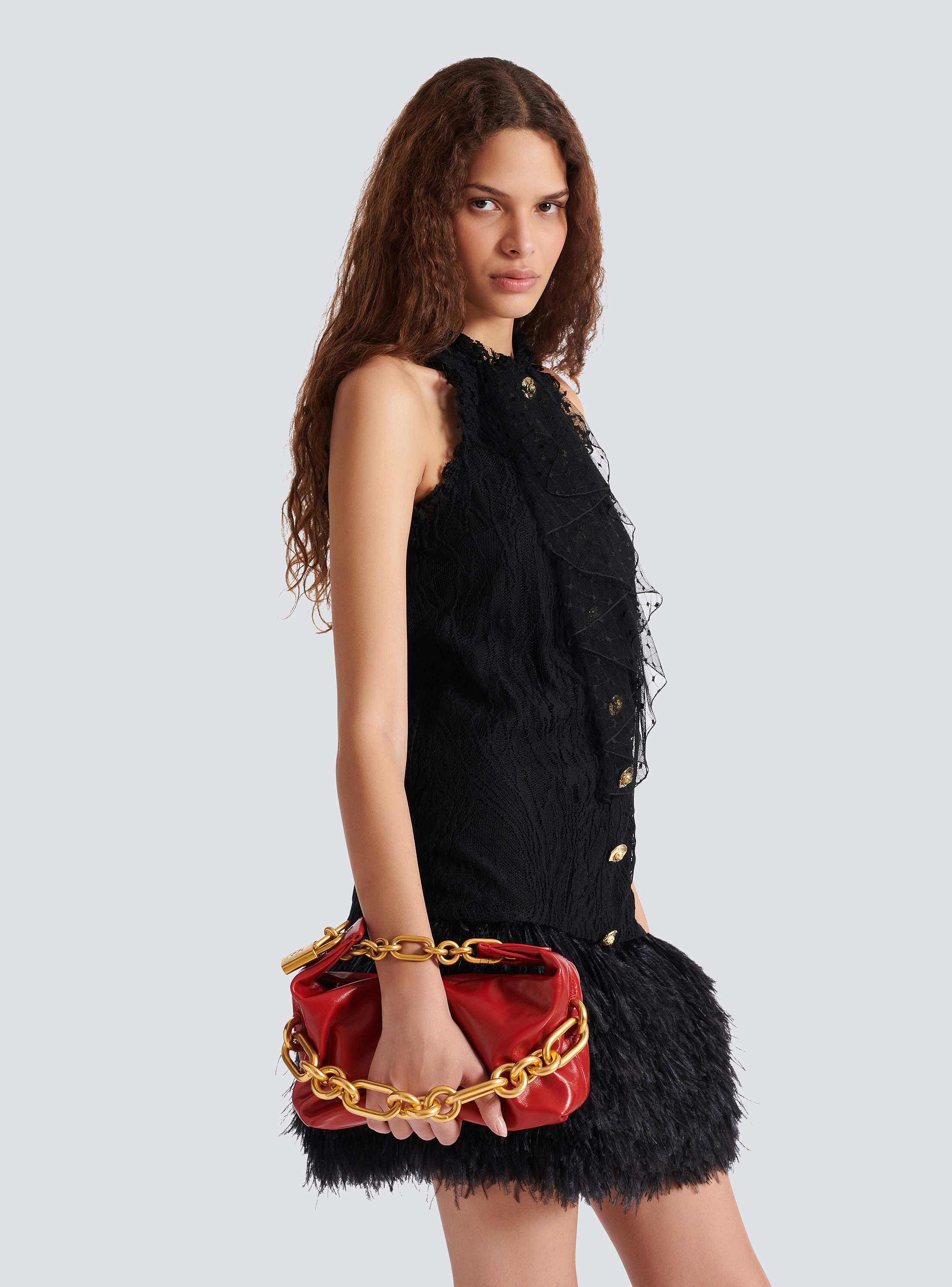 ショルダーバッグ・ポシェット BALMAIN Sync Mini Shoulder Bag - Balmain - Leather - Black Balmain Mini Leather Sync Shoulder Bag | Harrods US