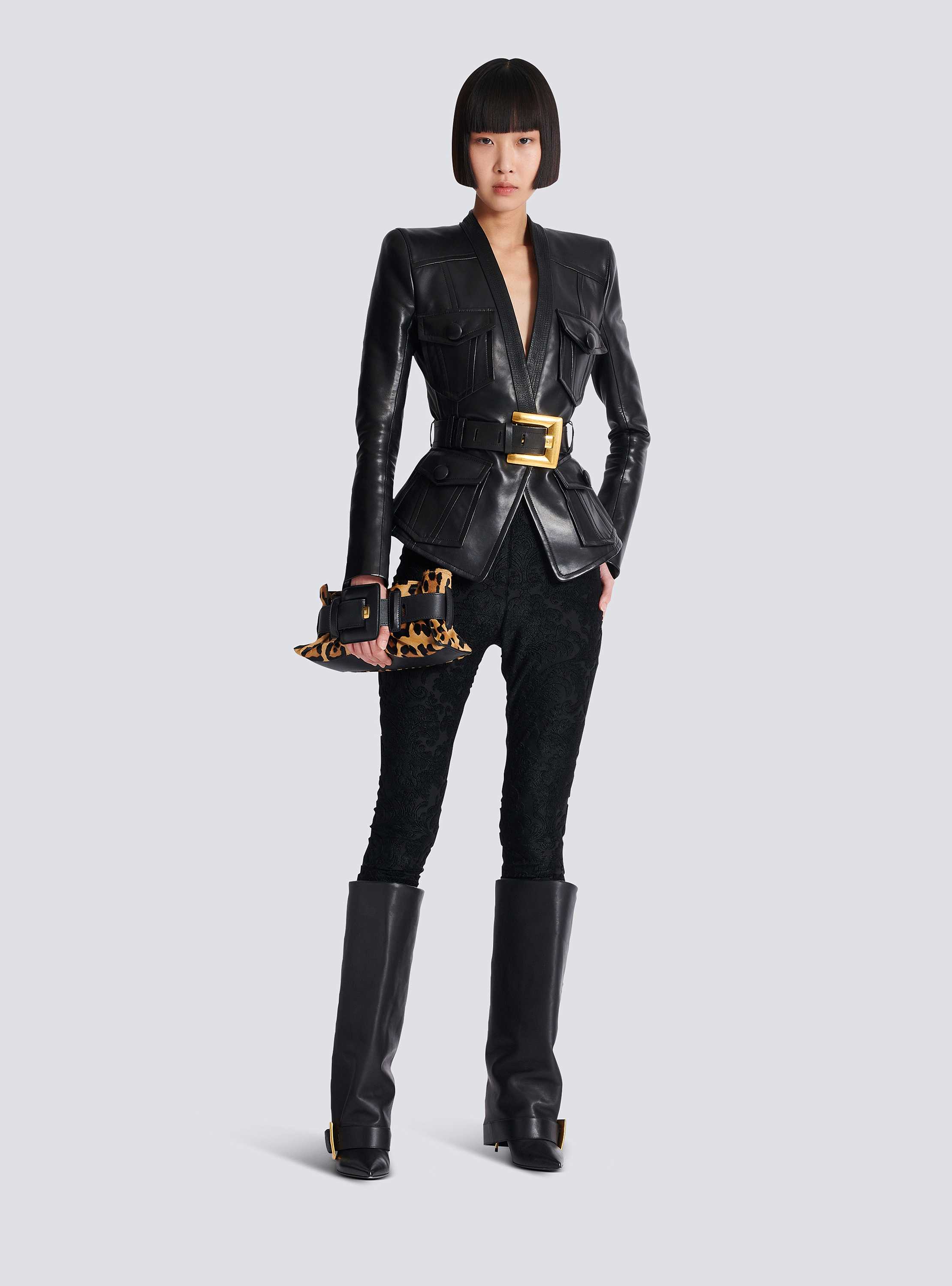 Anthem Mini ponyskin-style leopard print bag