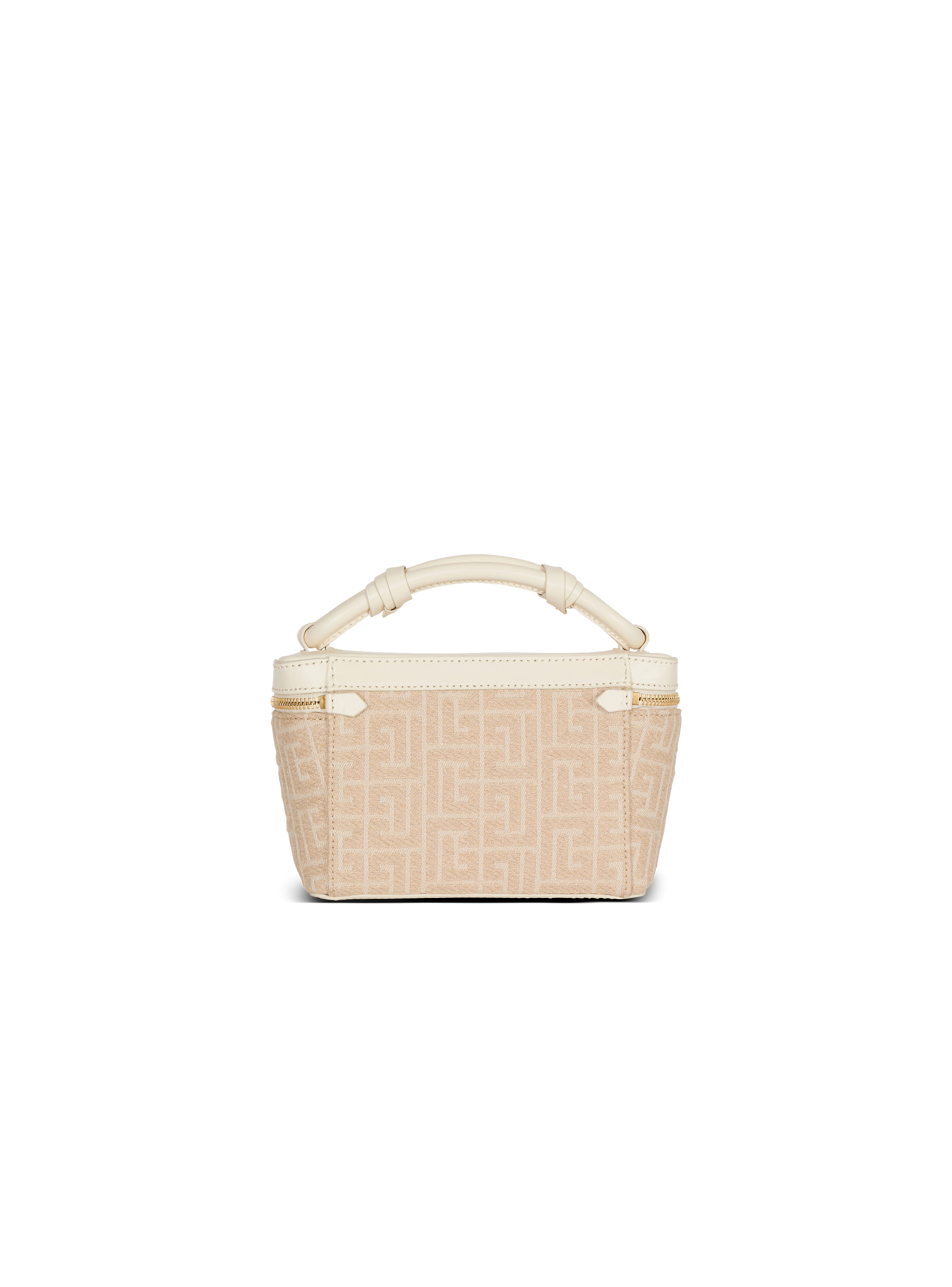 B-Army Vanity Case in monogrammed canvas and leather beige